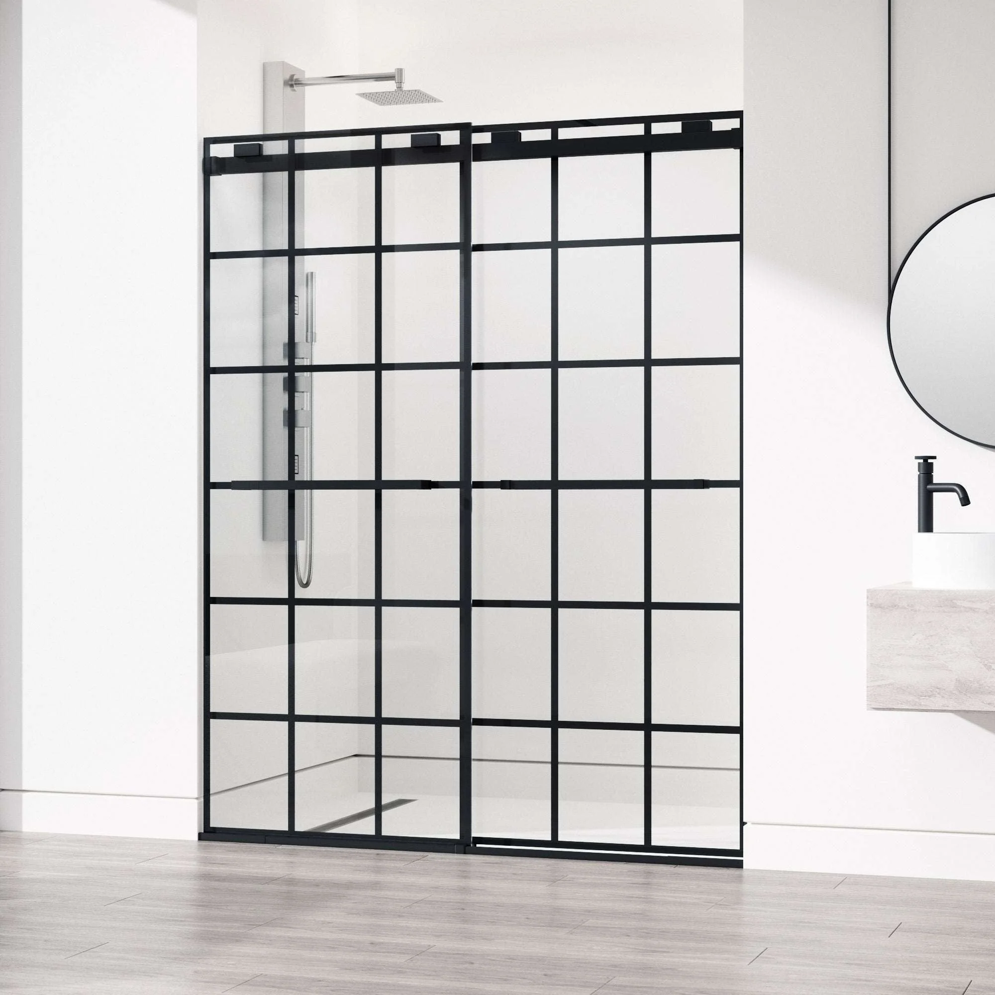 Houston Frameless Sliding Shower Door - Image 32