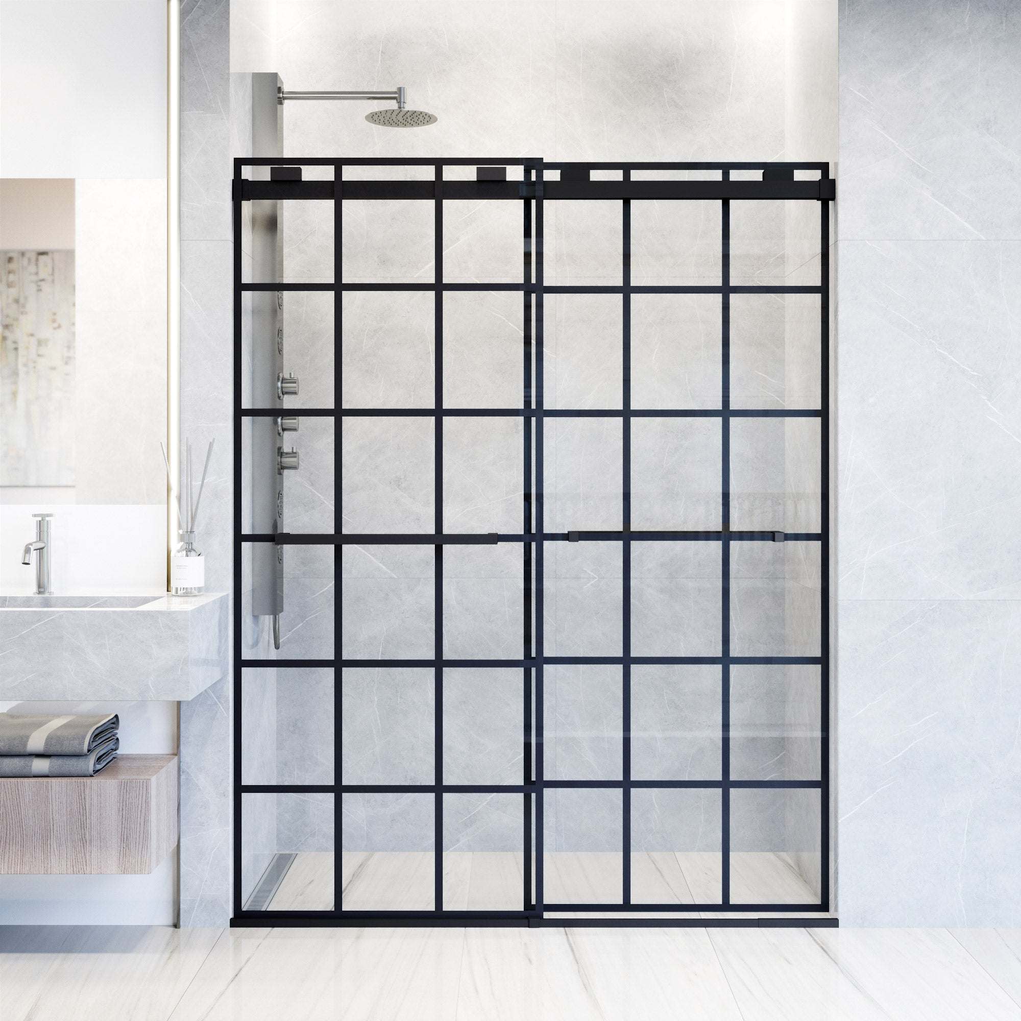 Houston Frameless Sliding Shower Door - Image 39