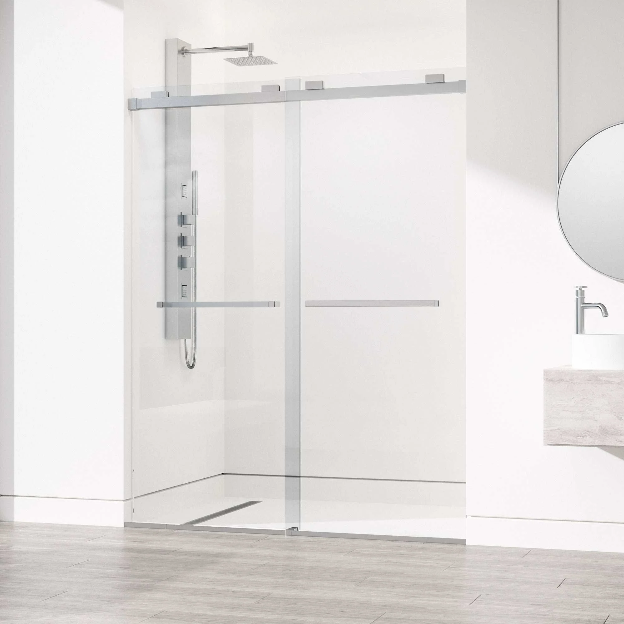 Houston Frameless Sliding Shower Door - Image 47
