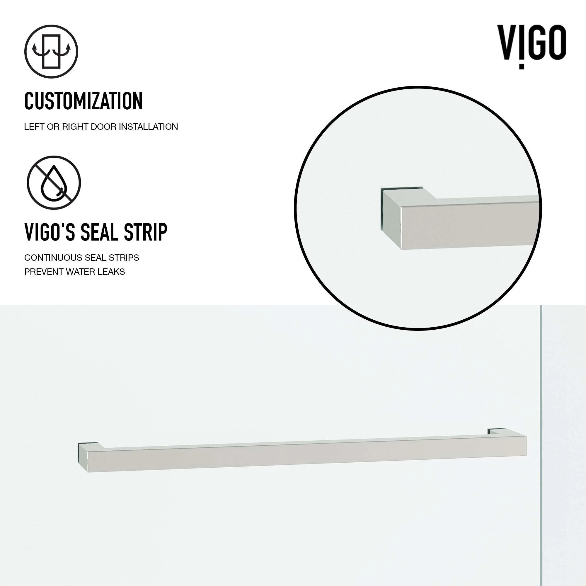 Houston Frameless Sliding Shower Door - Image 60