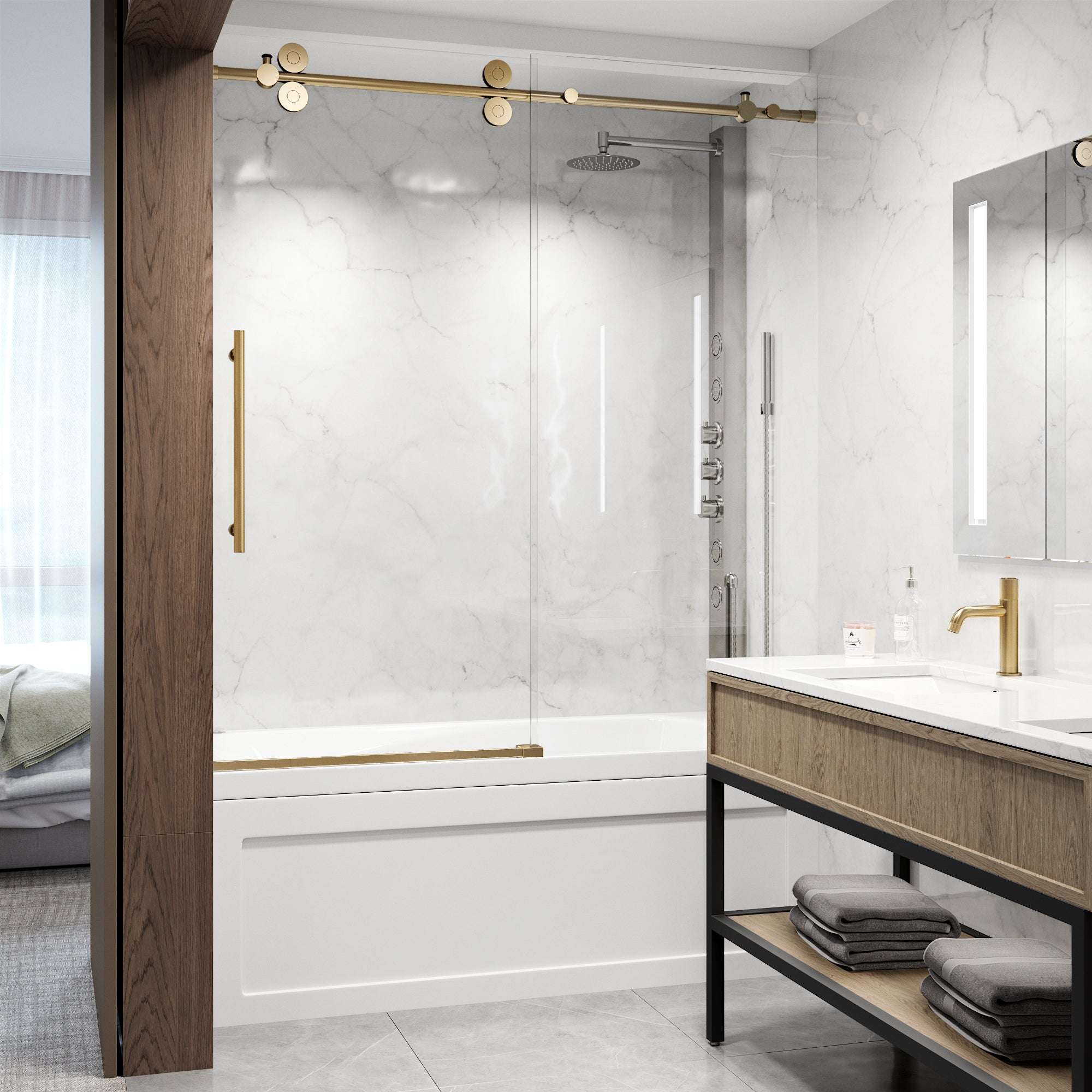 Elan Sliding Frameless Tub Door - Image 101