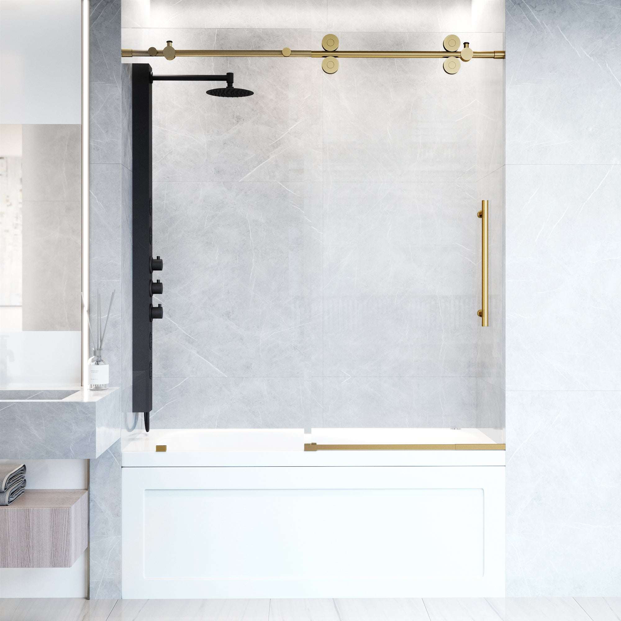 Elan Sliding Frameless Tub Door - Image 107