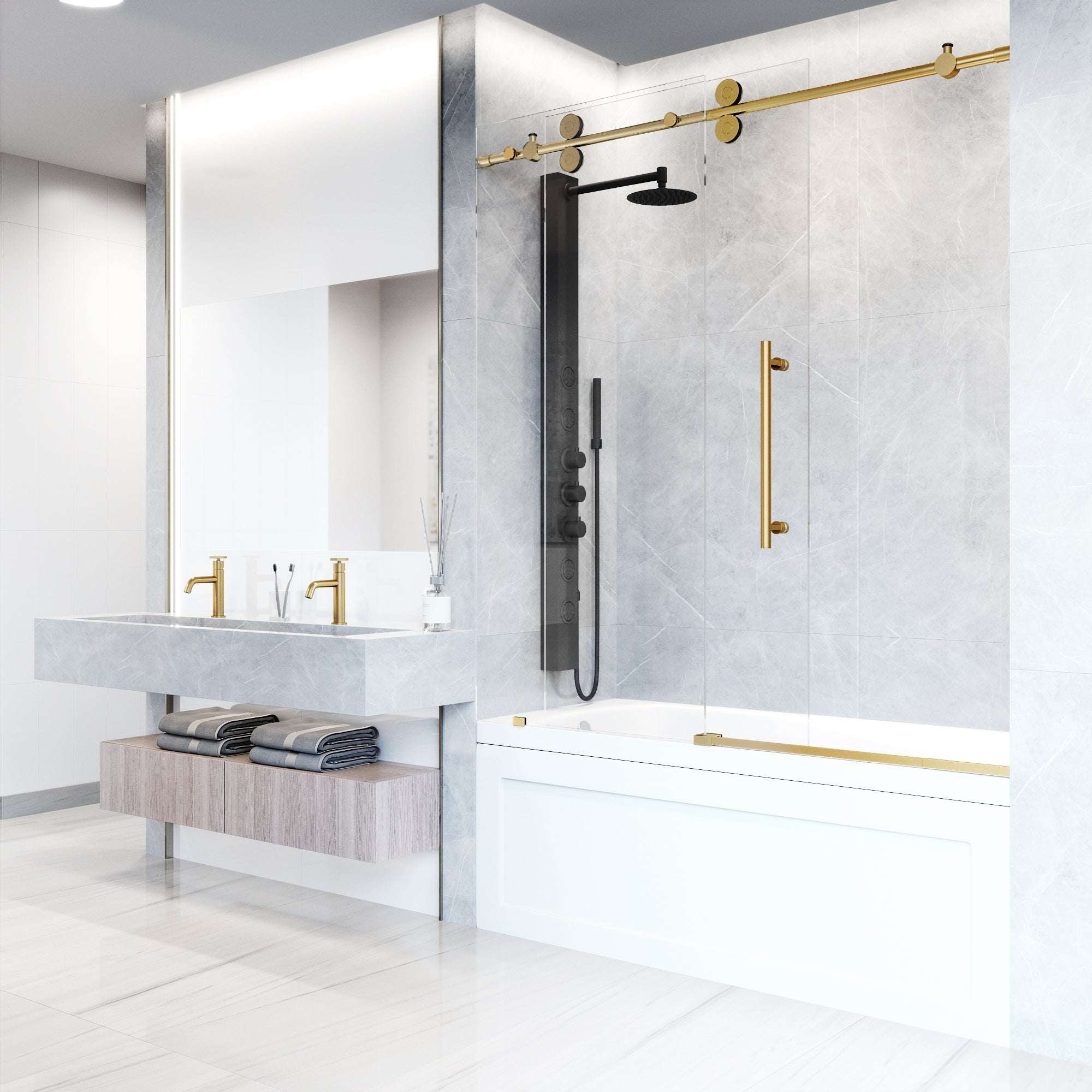 Elan Sliding Frameless Tub Door - Image 113