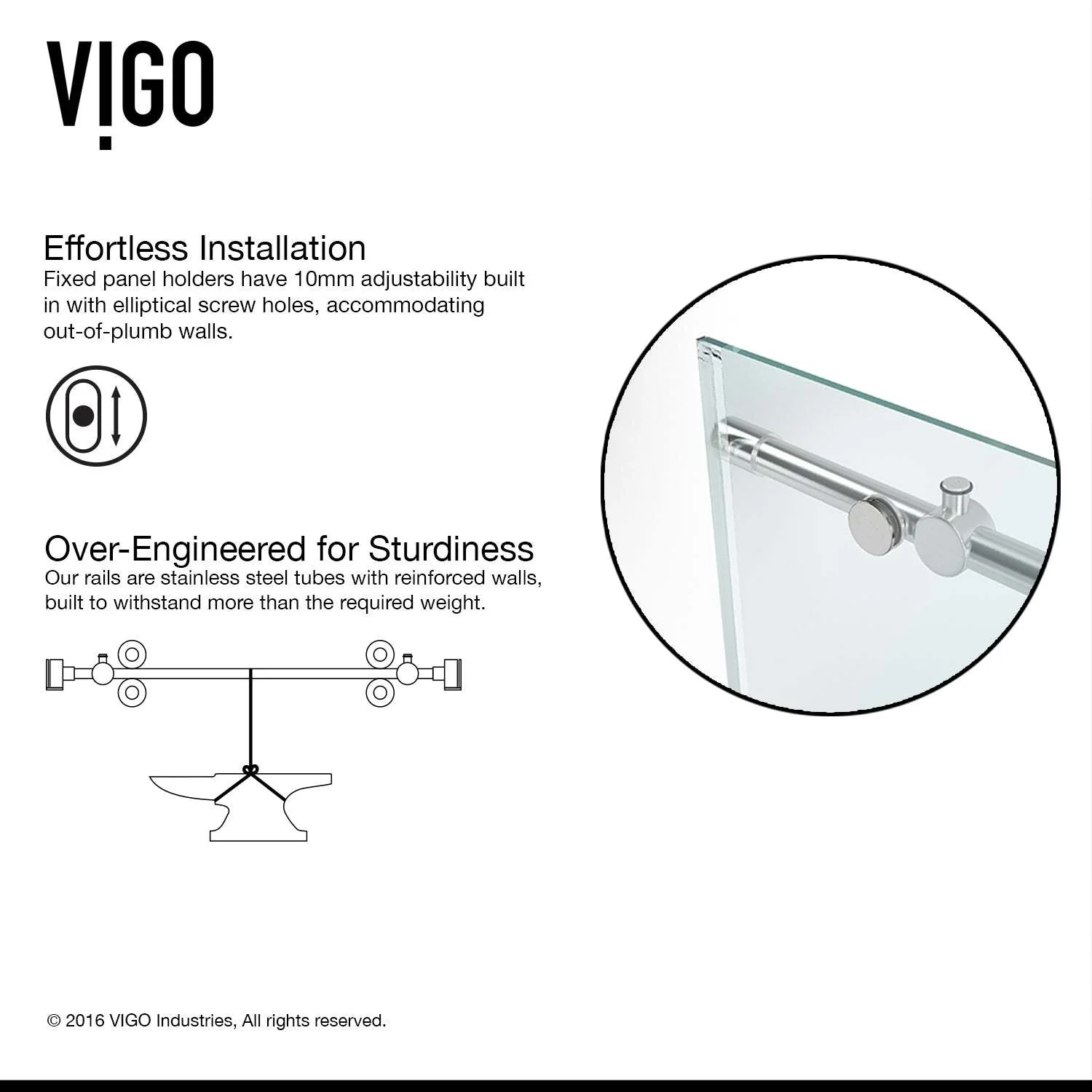 Elan Sliding Frameless Tub Door - Image 123