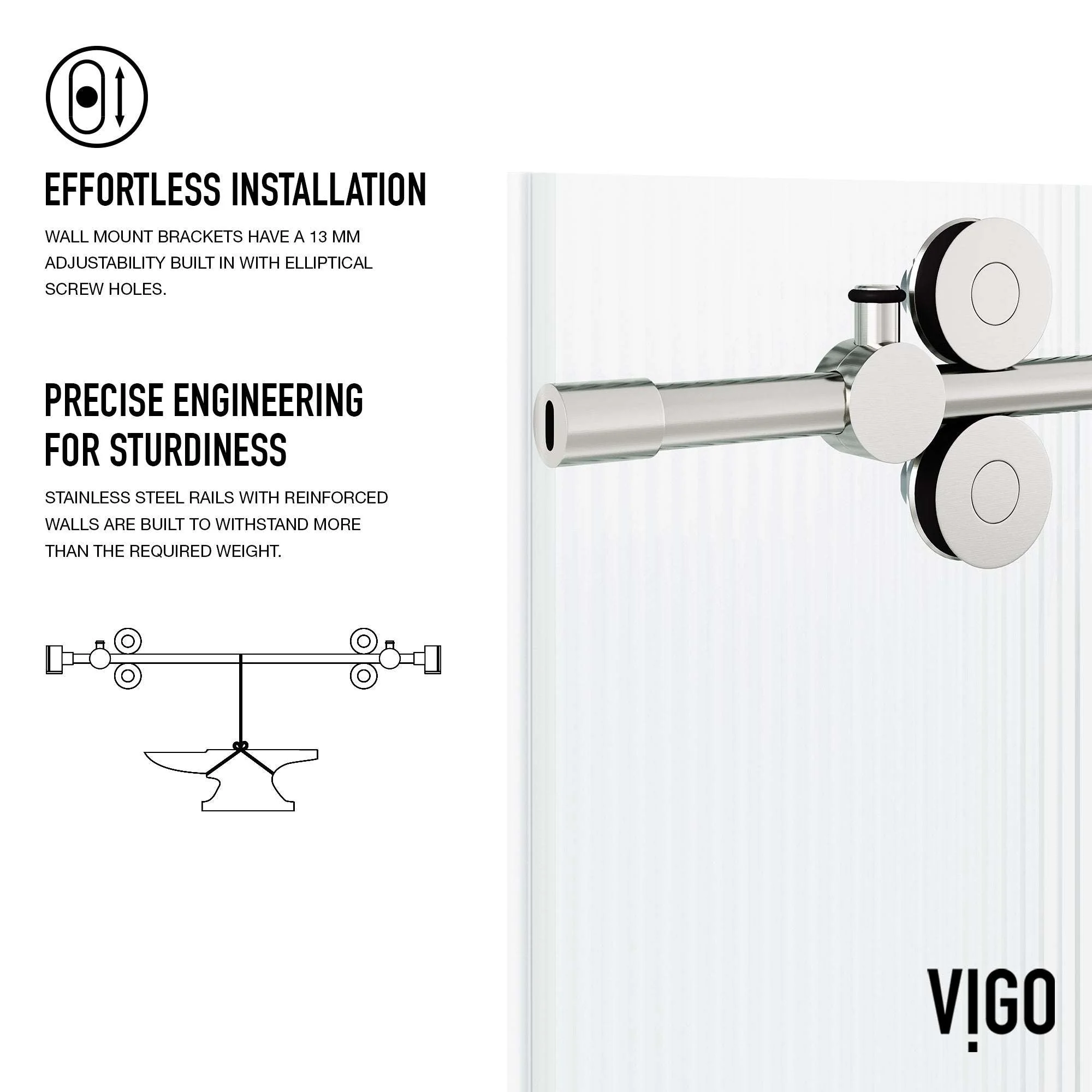 Elan Sliding Frameless Tub Door - Image 152