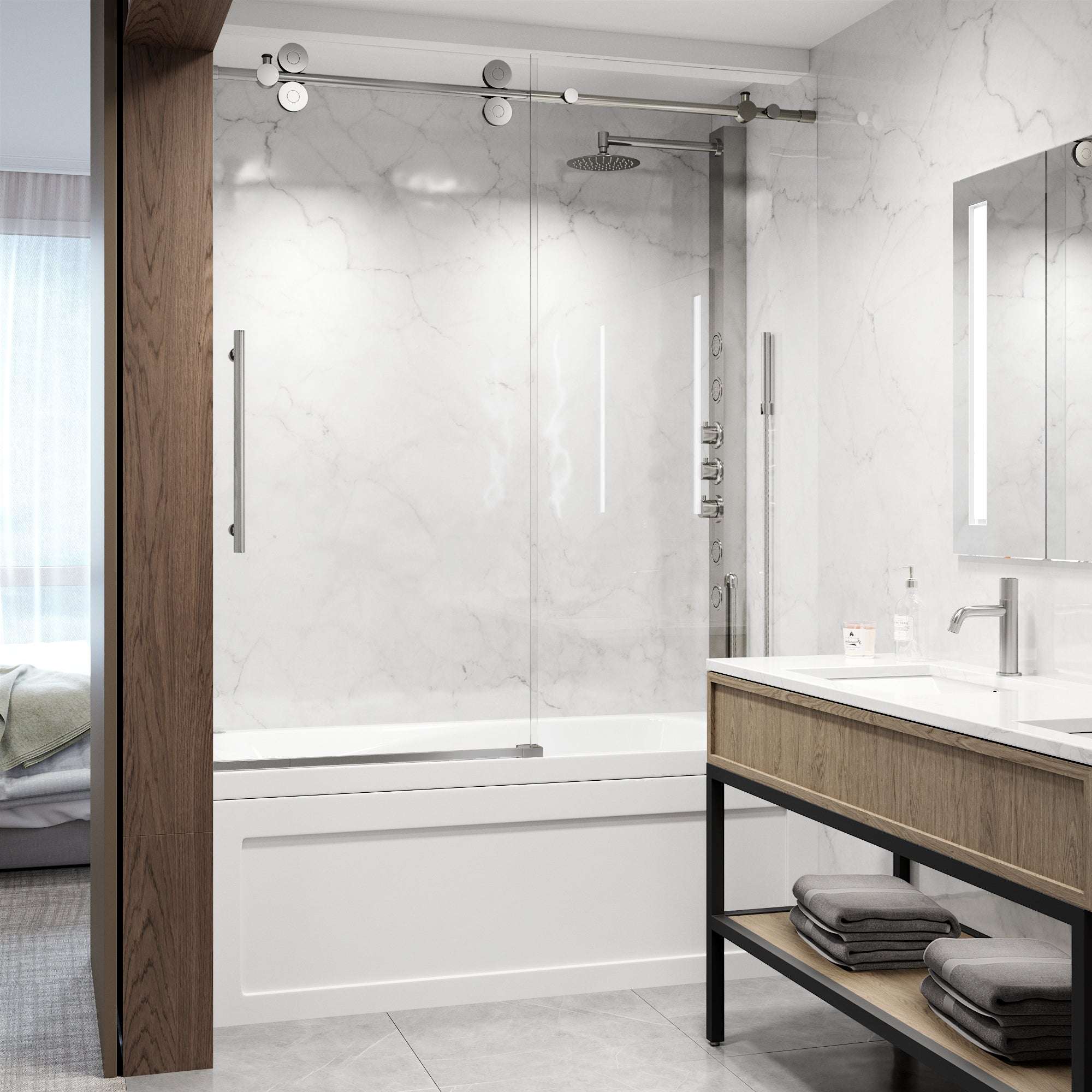 Elan Sliding Frameless Tub Door - Image 153