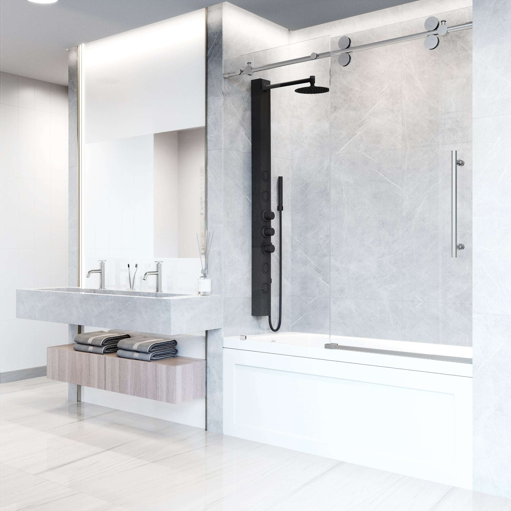 Elan Sliding Frameless Tub Door - Image 160