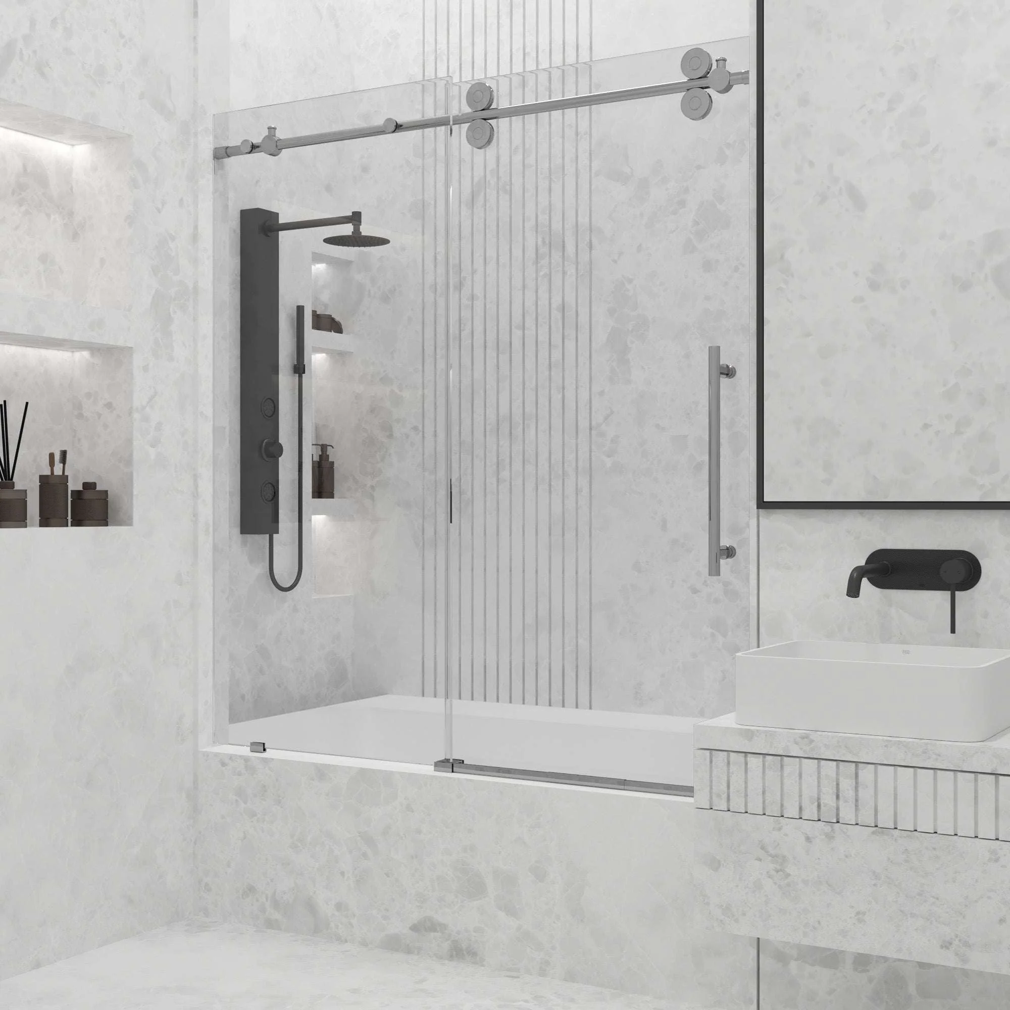 Elan Sliding Frameless Tub Door - Image 176