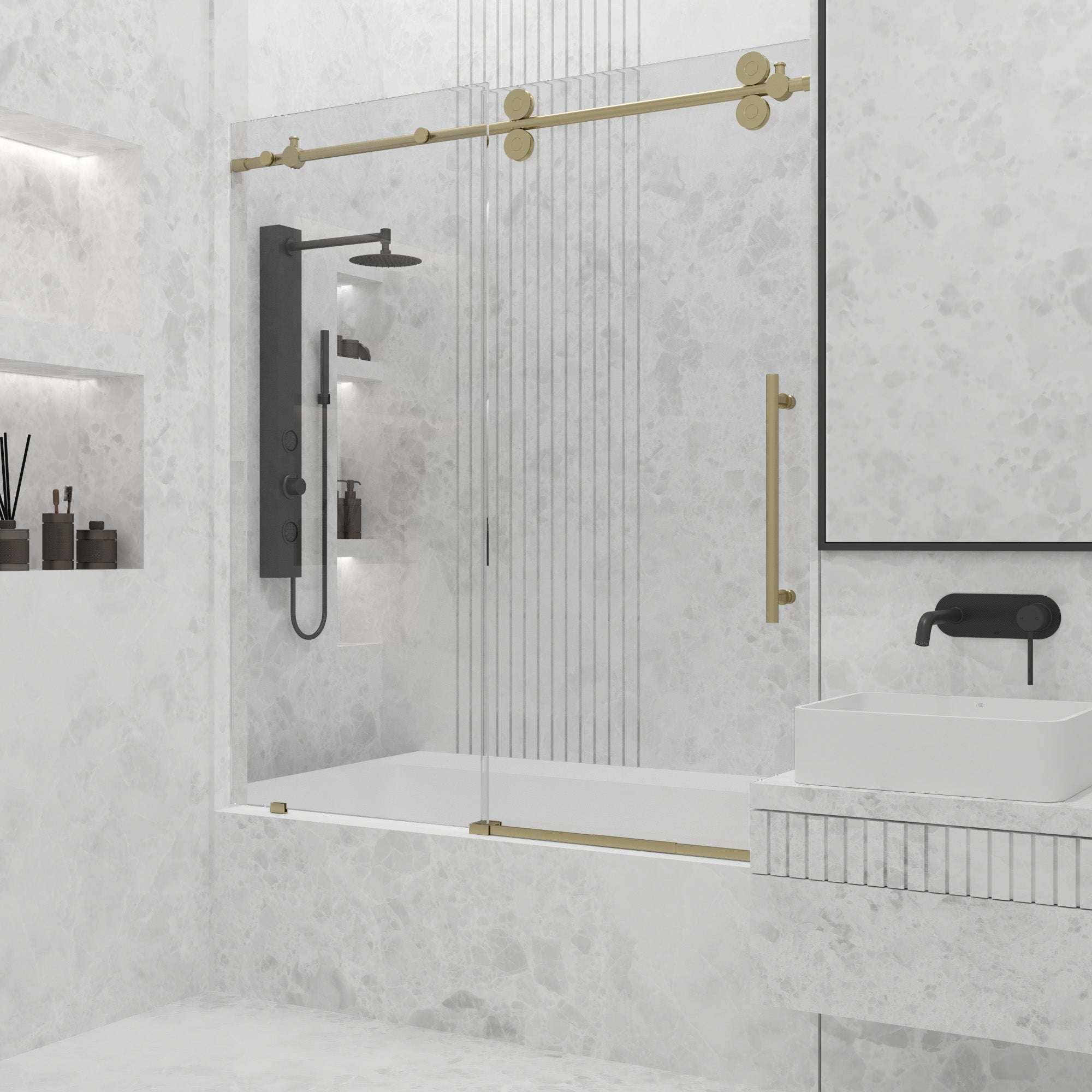Elan Sliding Frameless Tub Door - Image 183