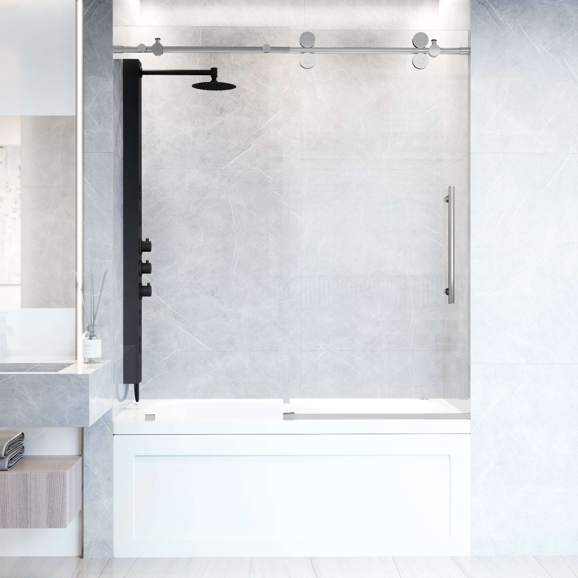 Elan Sliding Frameless Tub Door - Image 20
