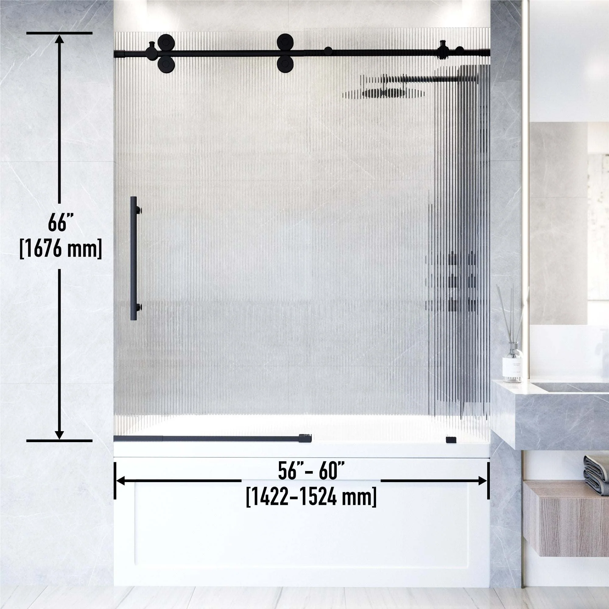 Elan Sliding Frameless Tub Door - Image 46