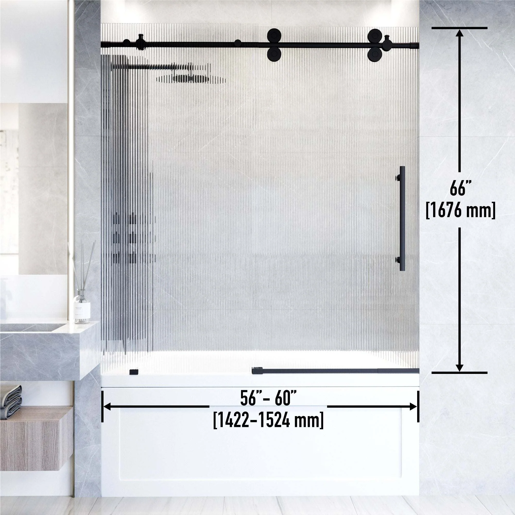 Elan Sliding Frameless Tub Door - Image 59
