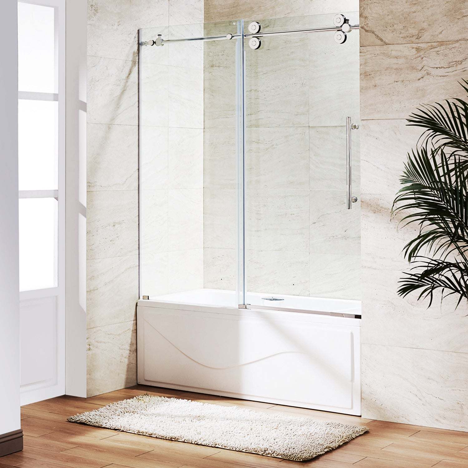 Elan Sliding Frameless Tub Door - Image 6