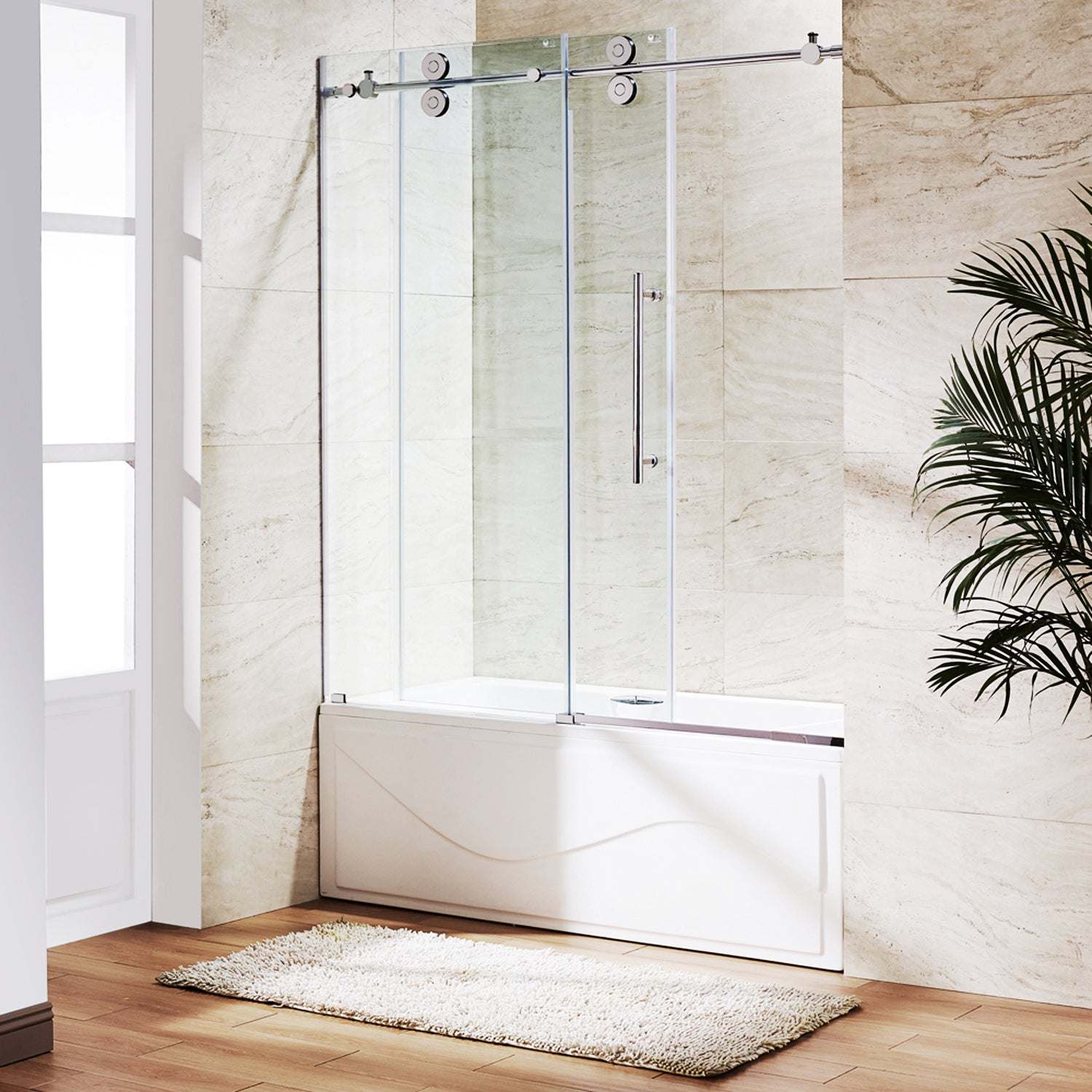 Elan Sliding Frameless Tub Door - Image 7