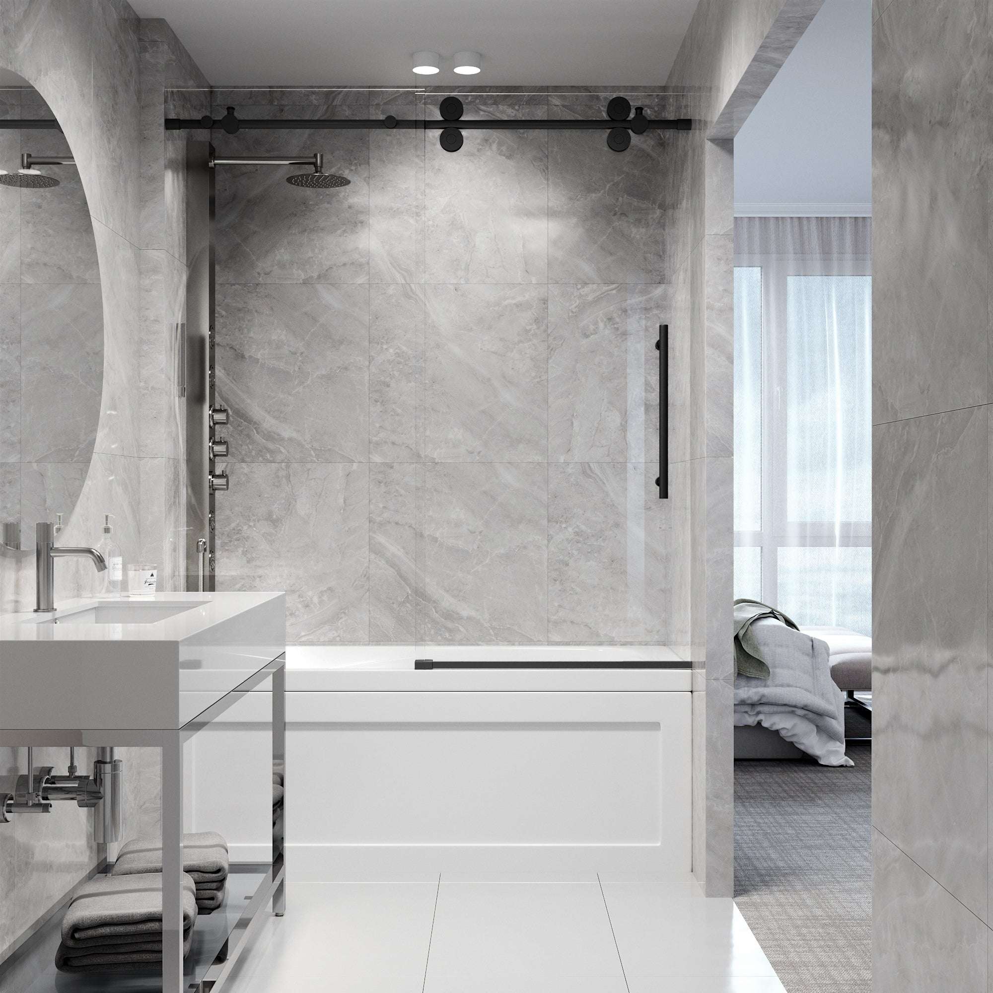 Elan Sliding Frameless Tub Door - Image 76
