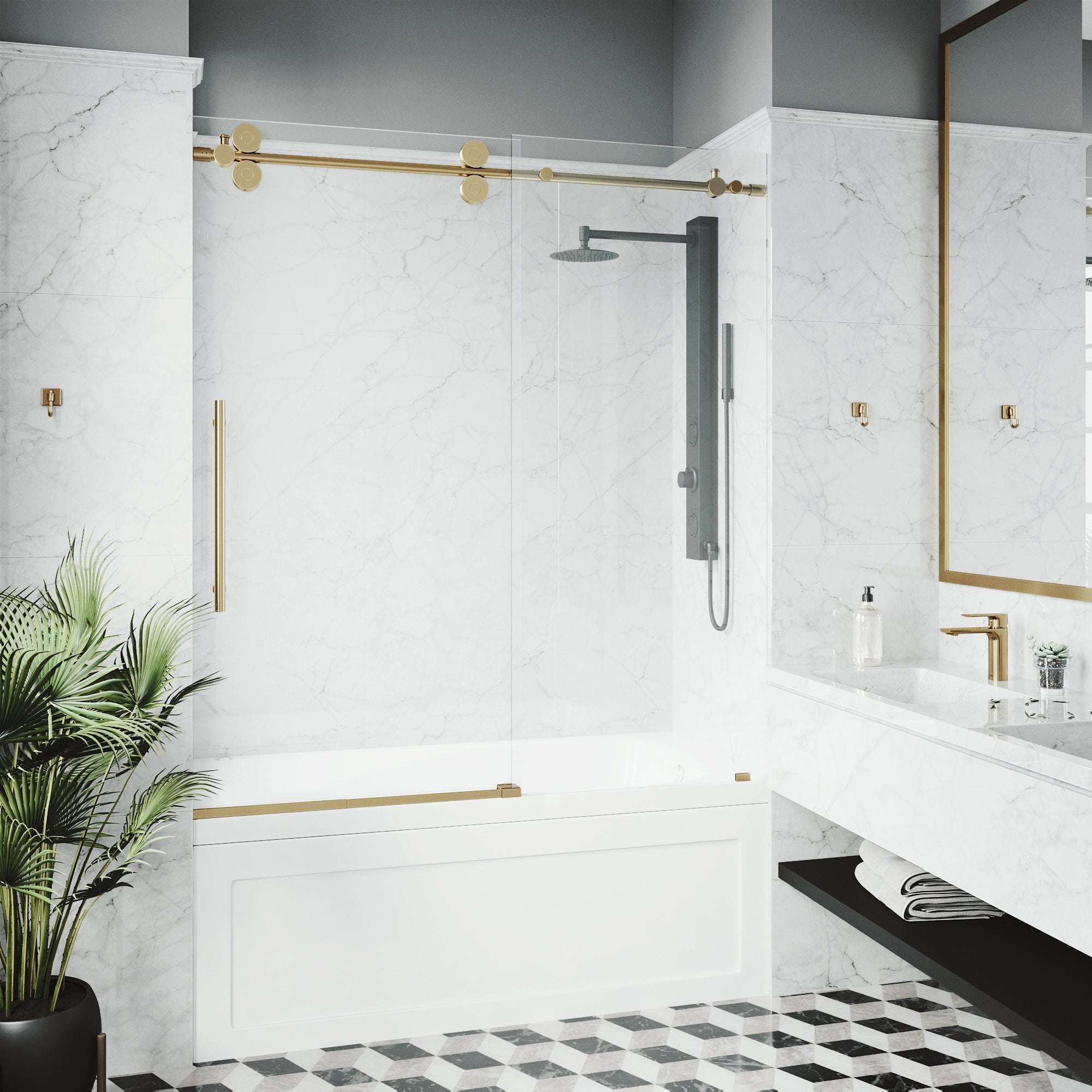 Elan Sliding Frameless Tub Door - Image 90