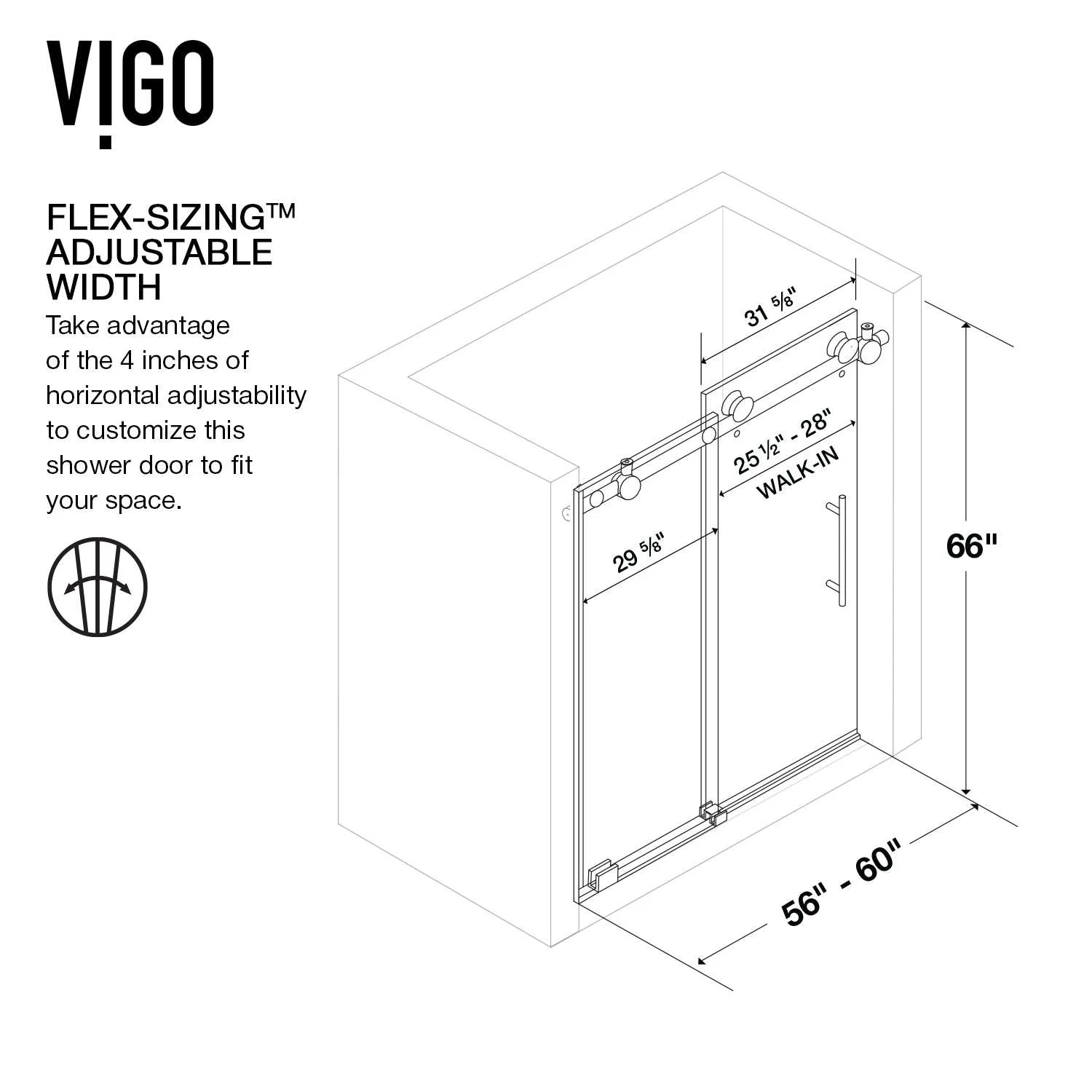 Elan Sliding Frameless Tub Door - Image 91