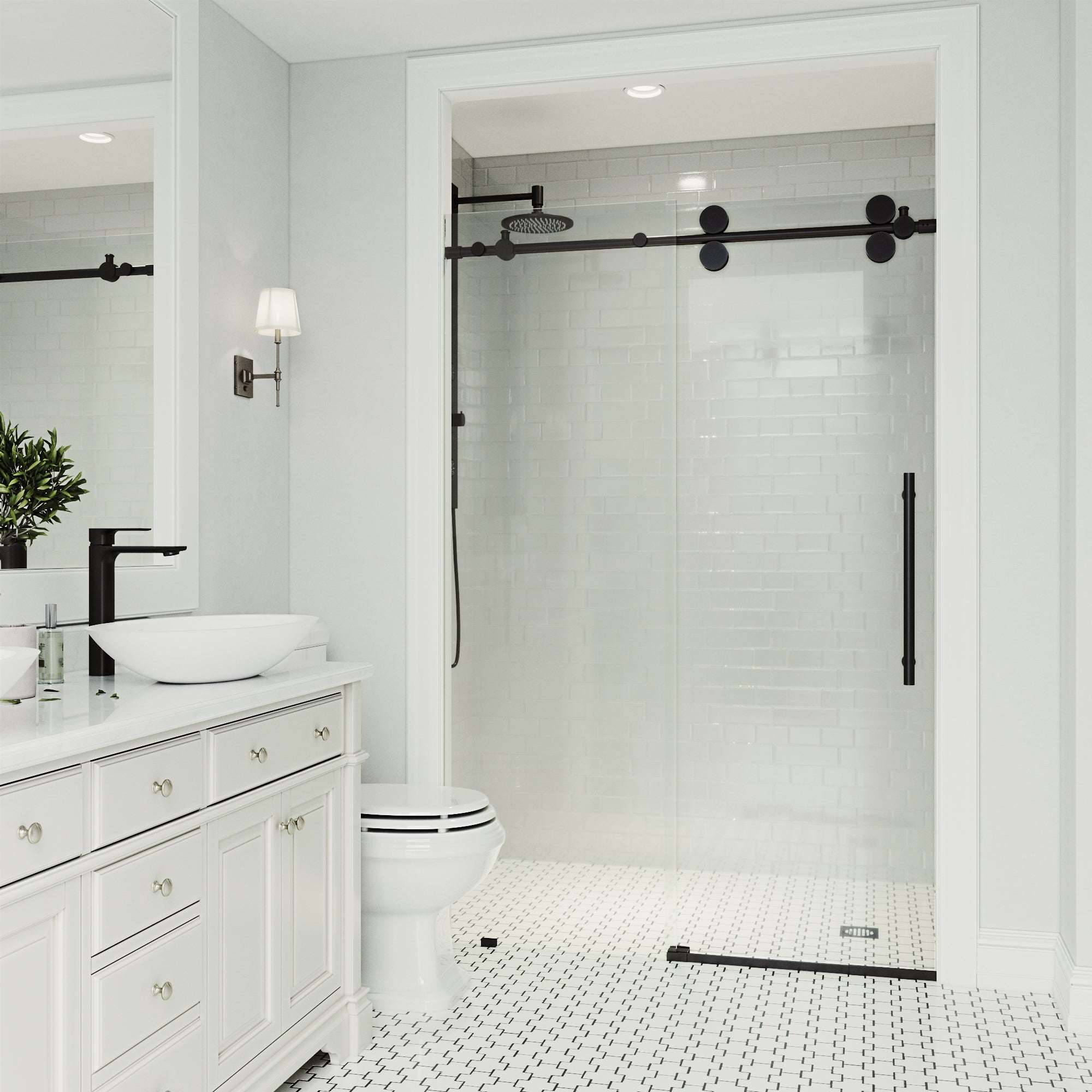 Elan Frameless Sliding Shower Door - Image 144
