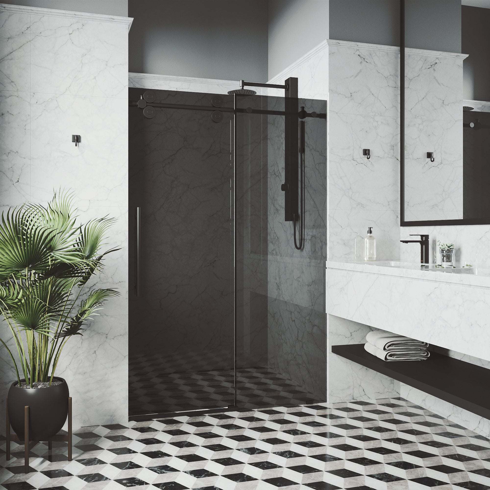 Elan Frameless Sliding Shower Door - Image 183