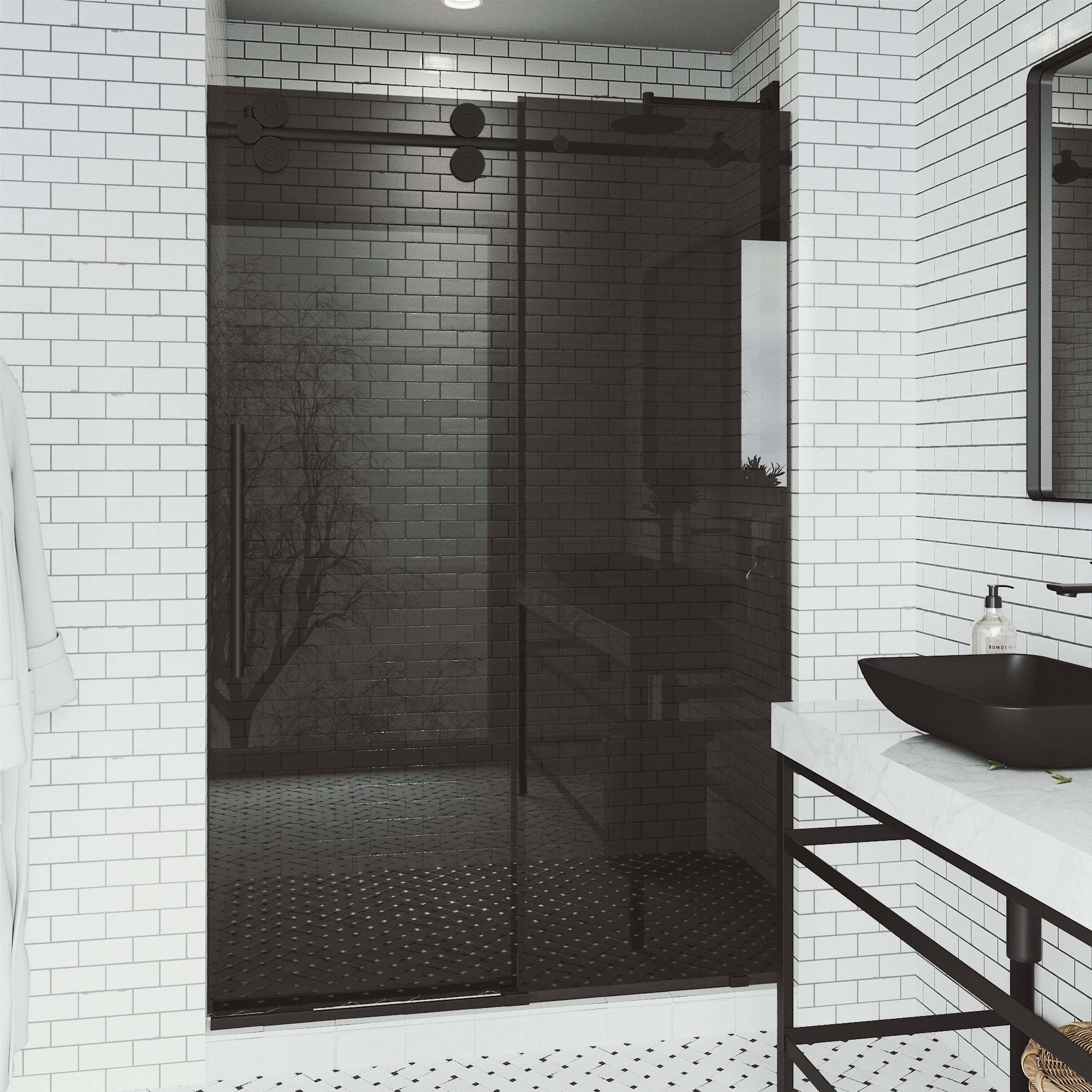 Elan Frameless Sliding Shower Door - Image 185