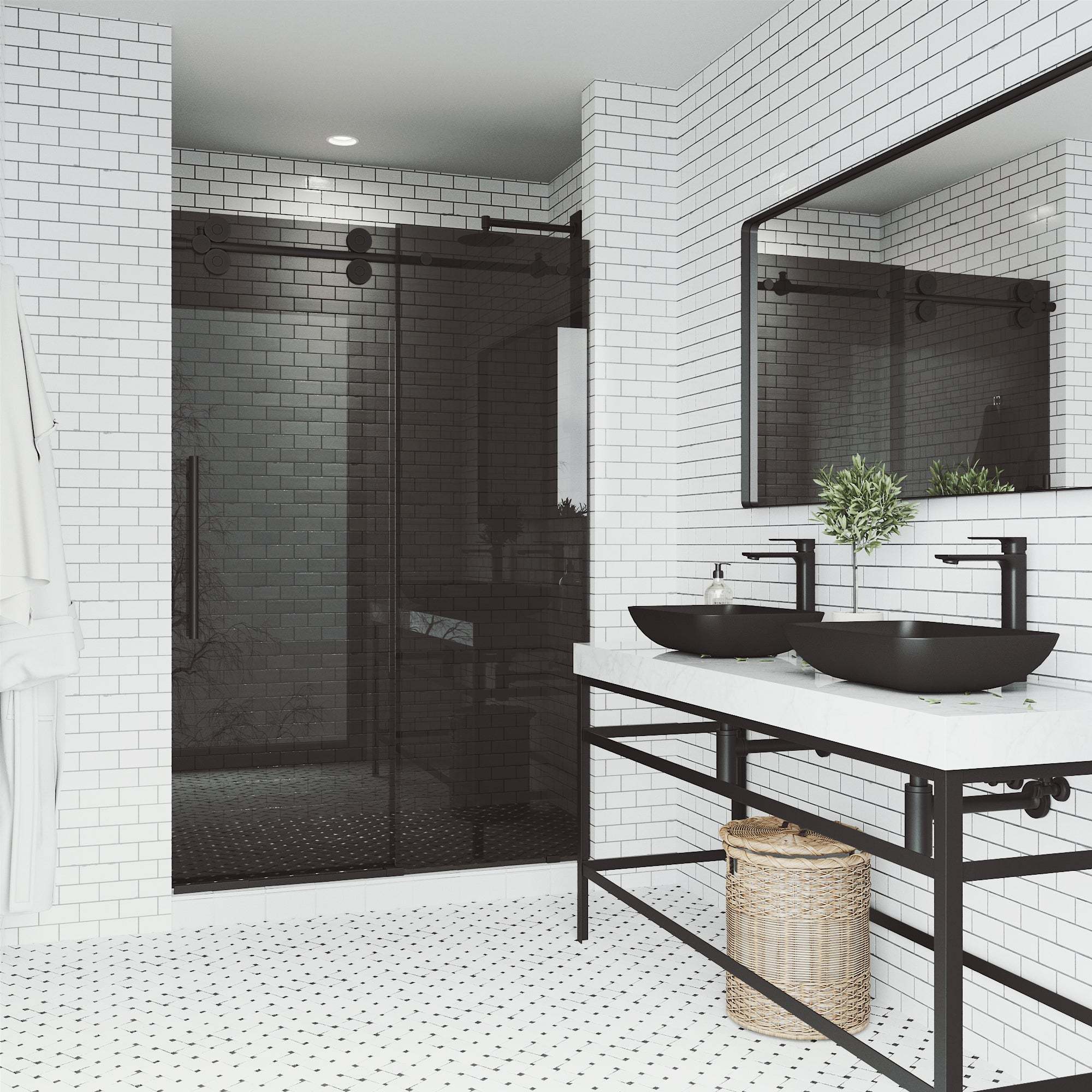 Elan Frameless Sliding Shower Door - Image 186