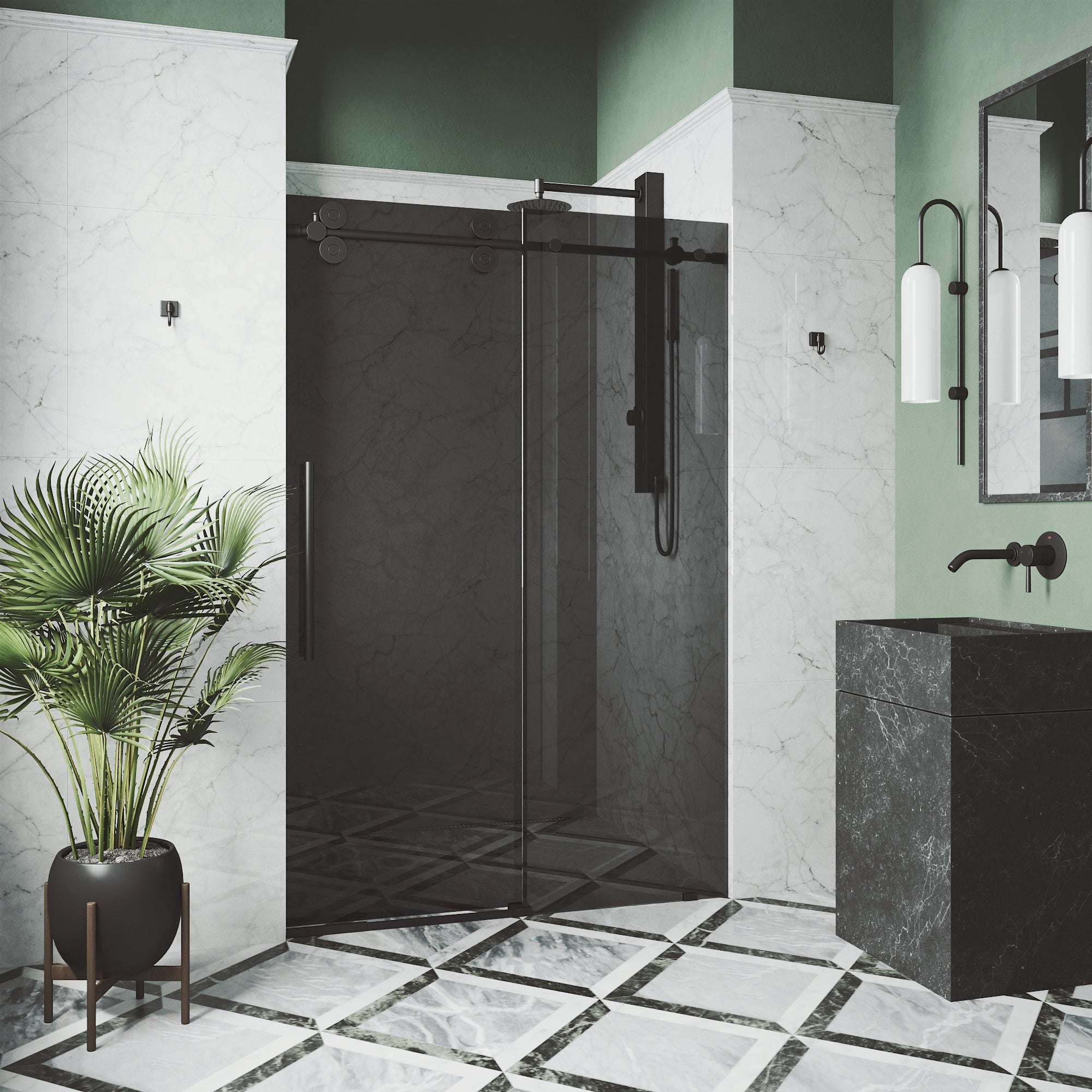 Elan Frameless Sliding Shower Door - Image 199
