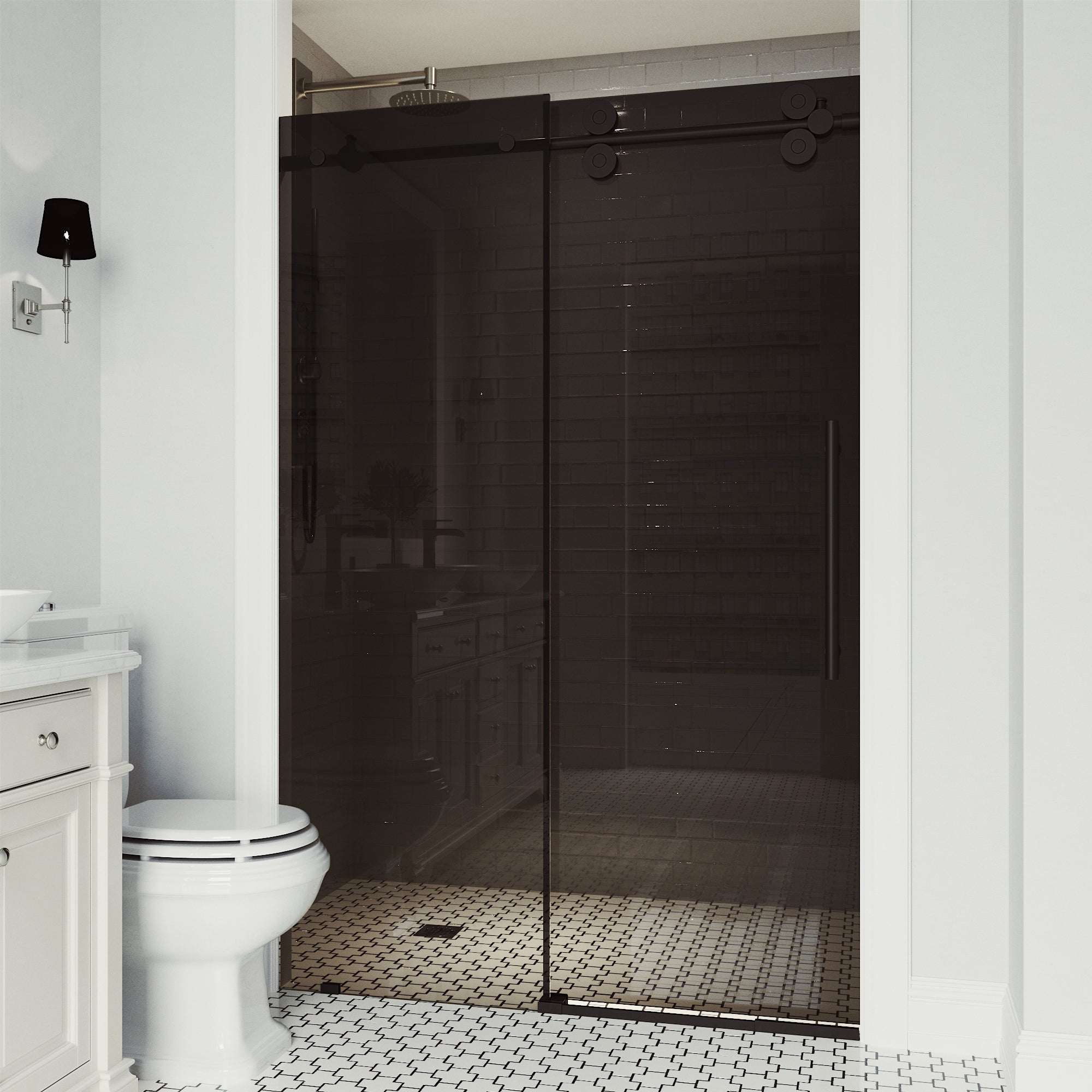 Elan Frameless Sliding Shower Door - Image 200