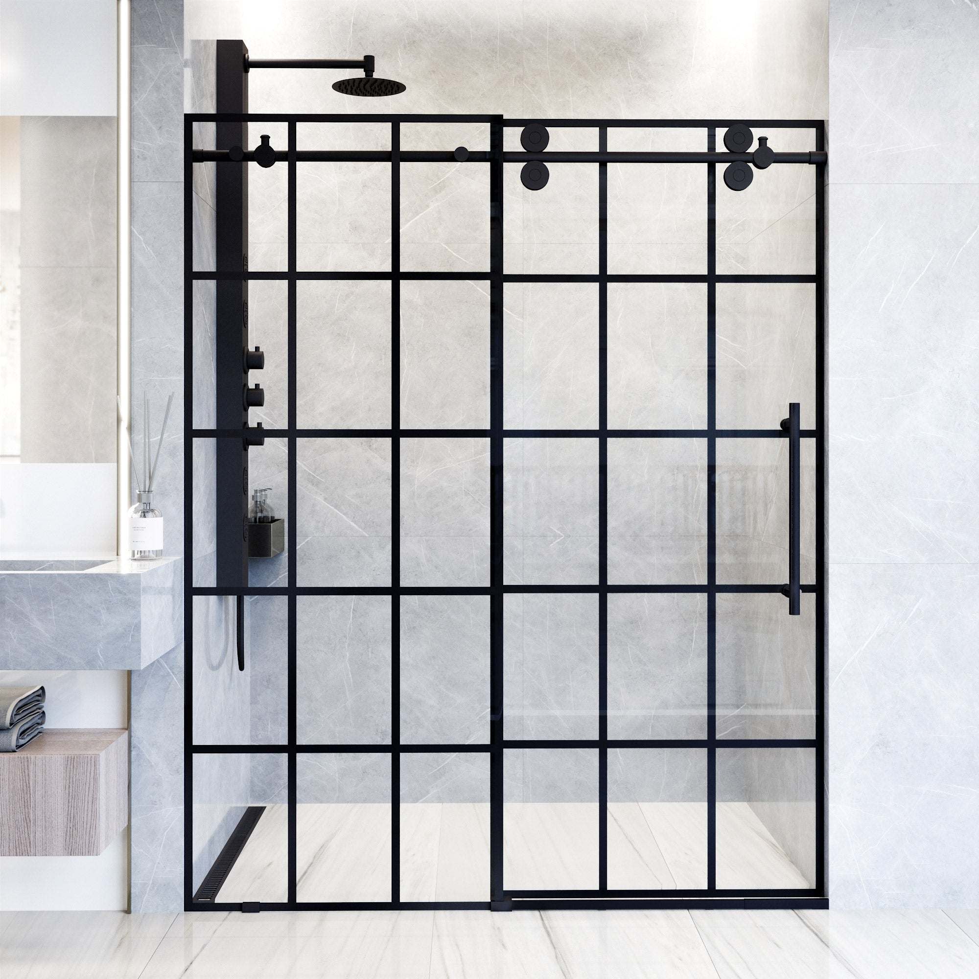 Elan Frameless Sliding Shower Door - Image 202