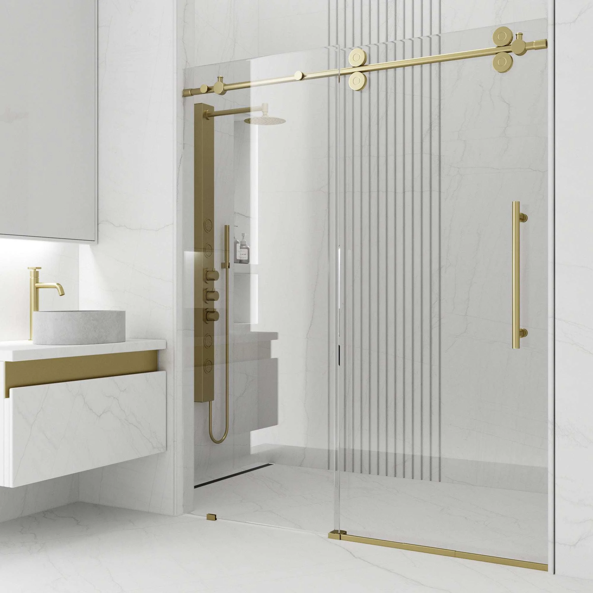 Elan Frameless Sliding Shower Door - Image 22