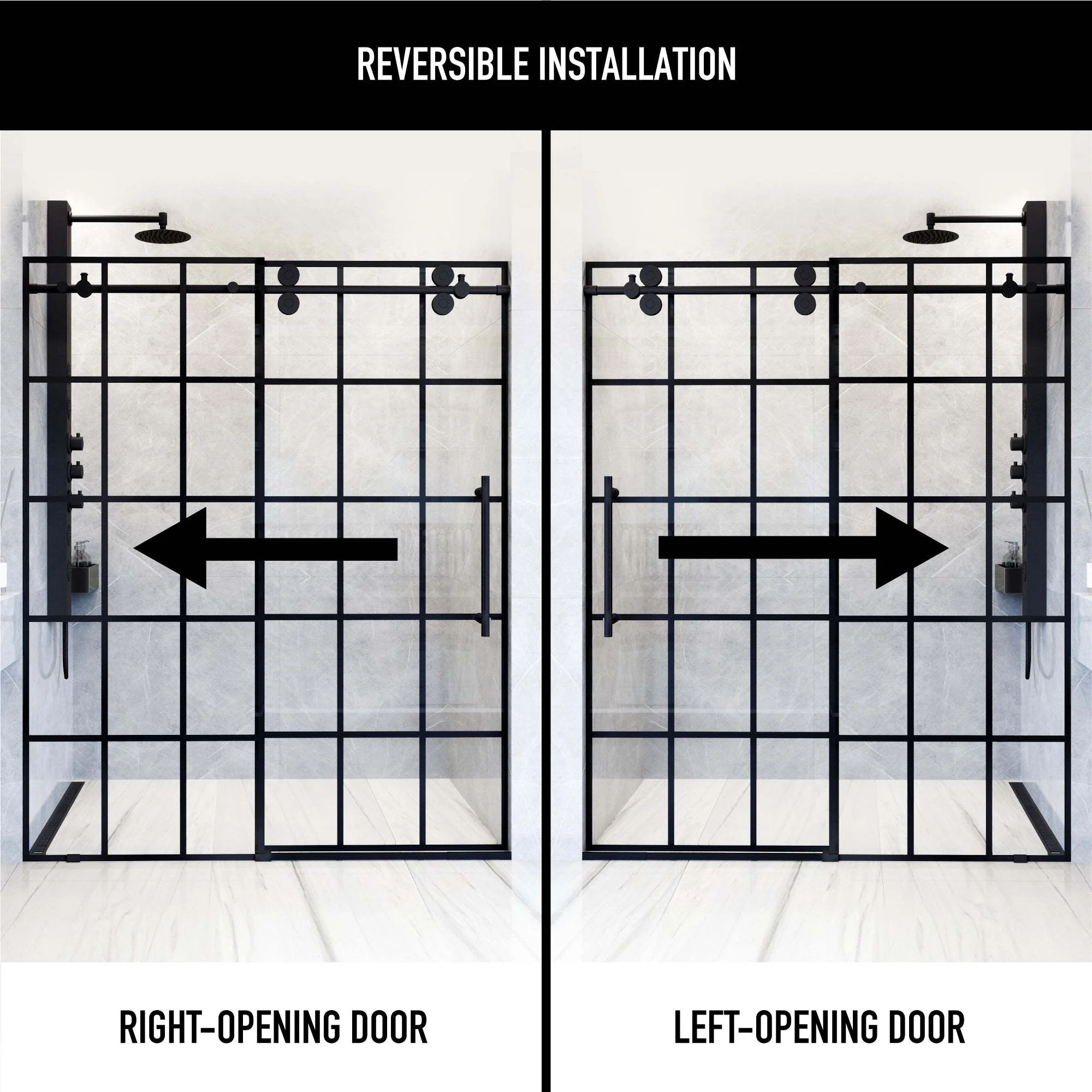 Elan Frameless Sliding Shower Door - Image 225
