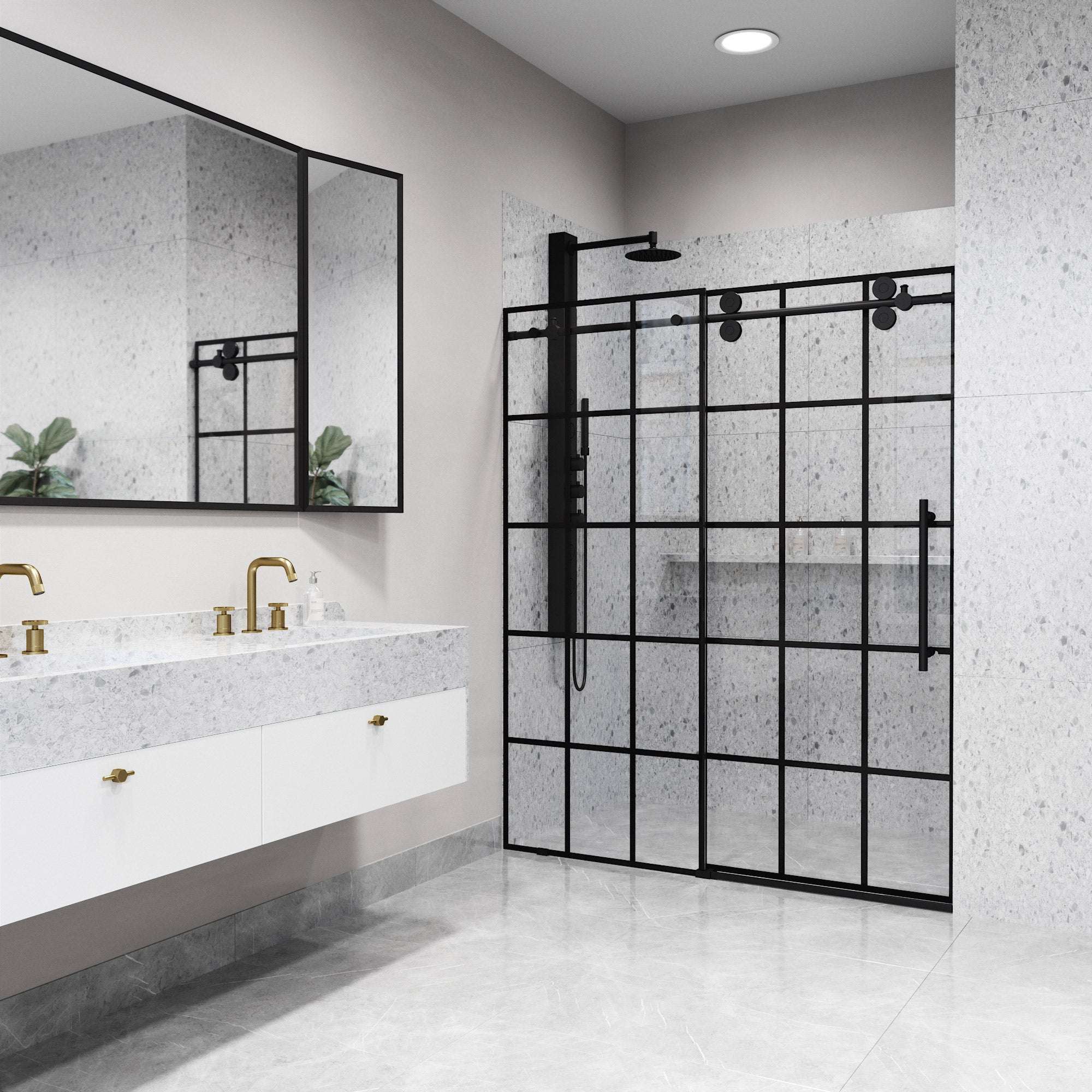 Elan Frameless Sliding Shower Door - Image 229
