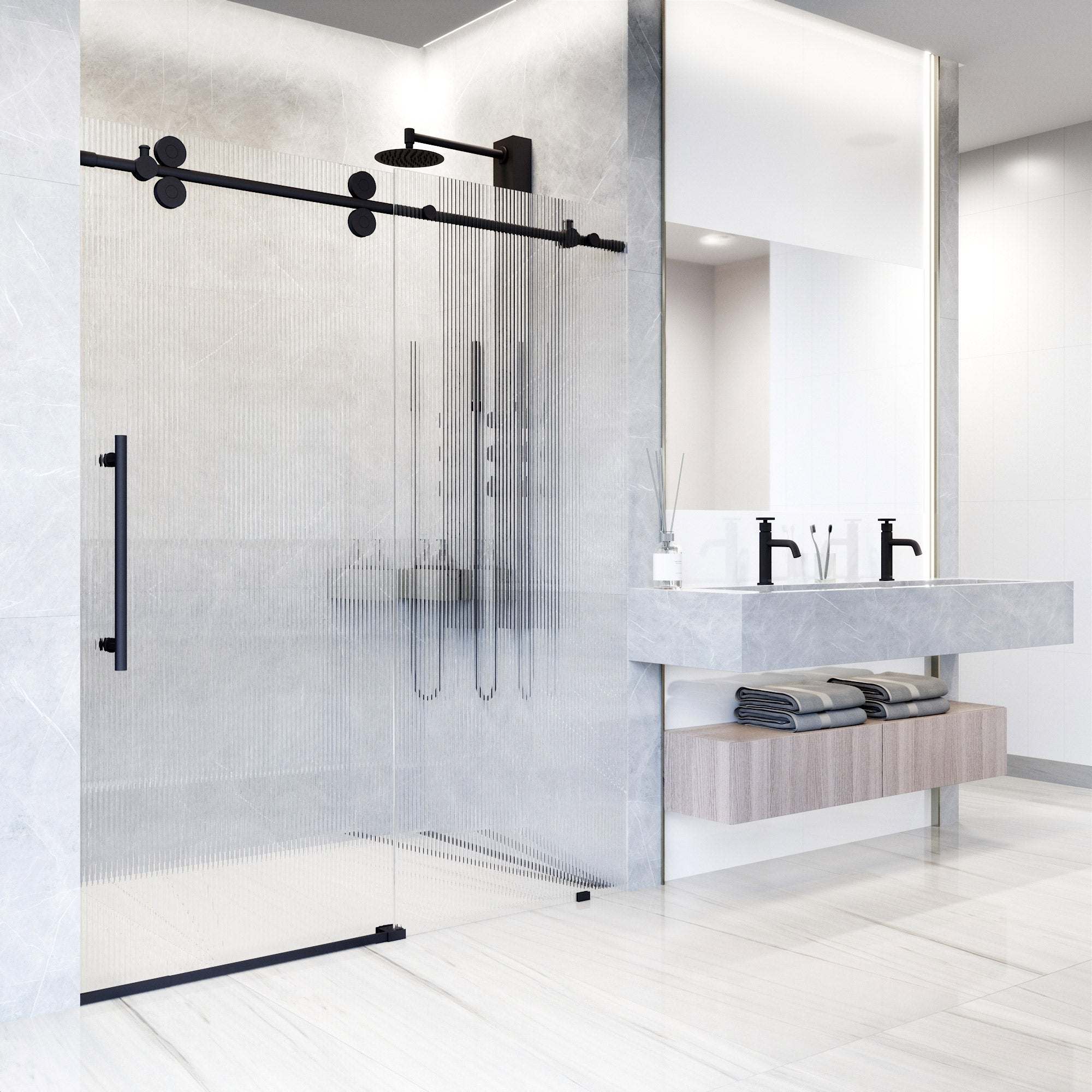 Elan Frameless Sliding Shower Door - Image 238