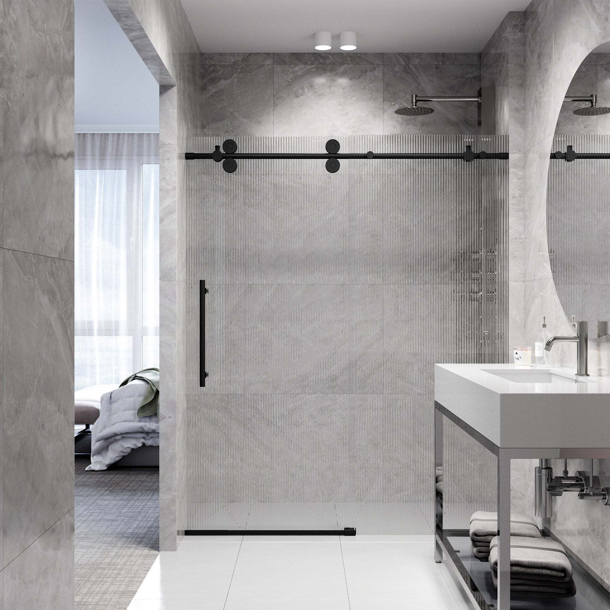 Elan Frameless Sliding Shower Door - Image 241