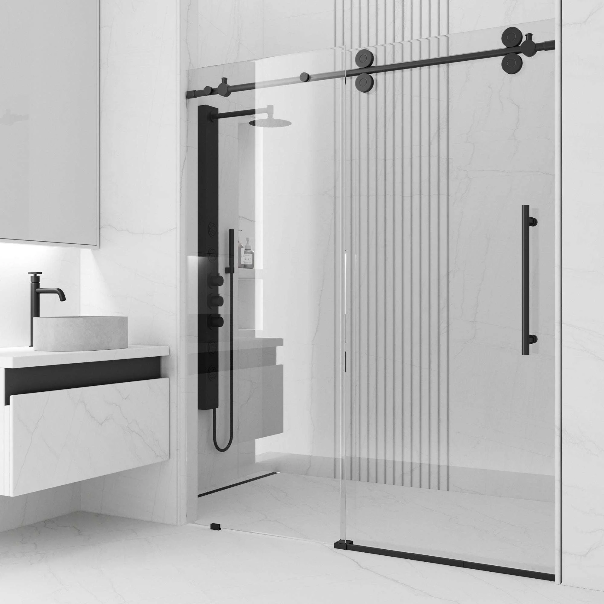 Elan Frameless Sliding Shower Door - Image 4