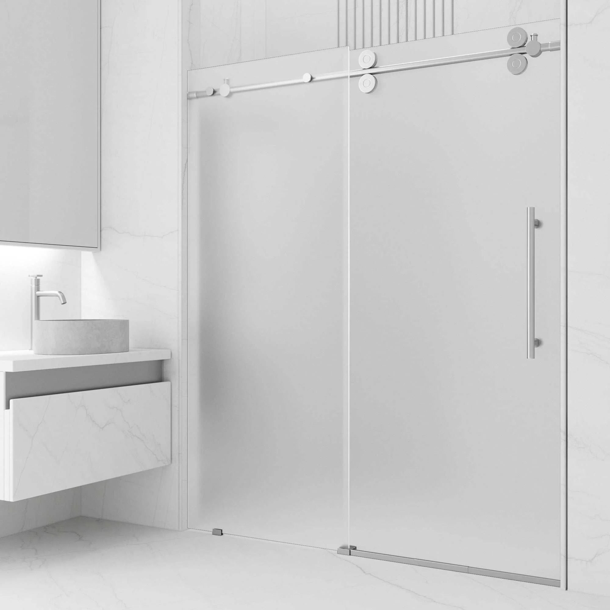 Elan Frameless Sliding Shower Door - Image 49