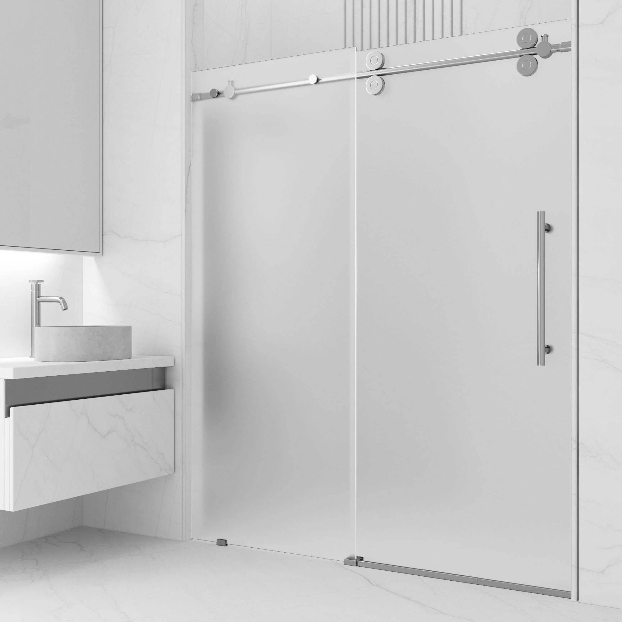 Elan Frameless Sliding Shower Door - Image 61