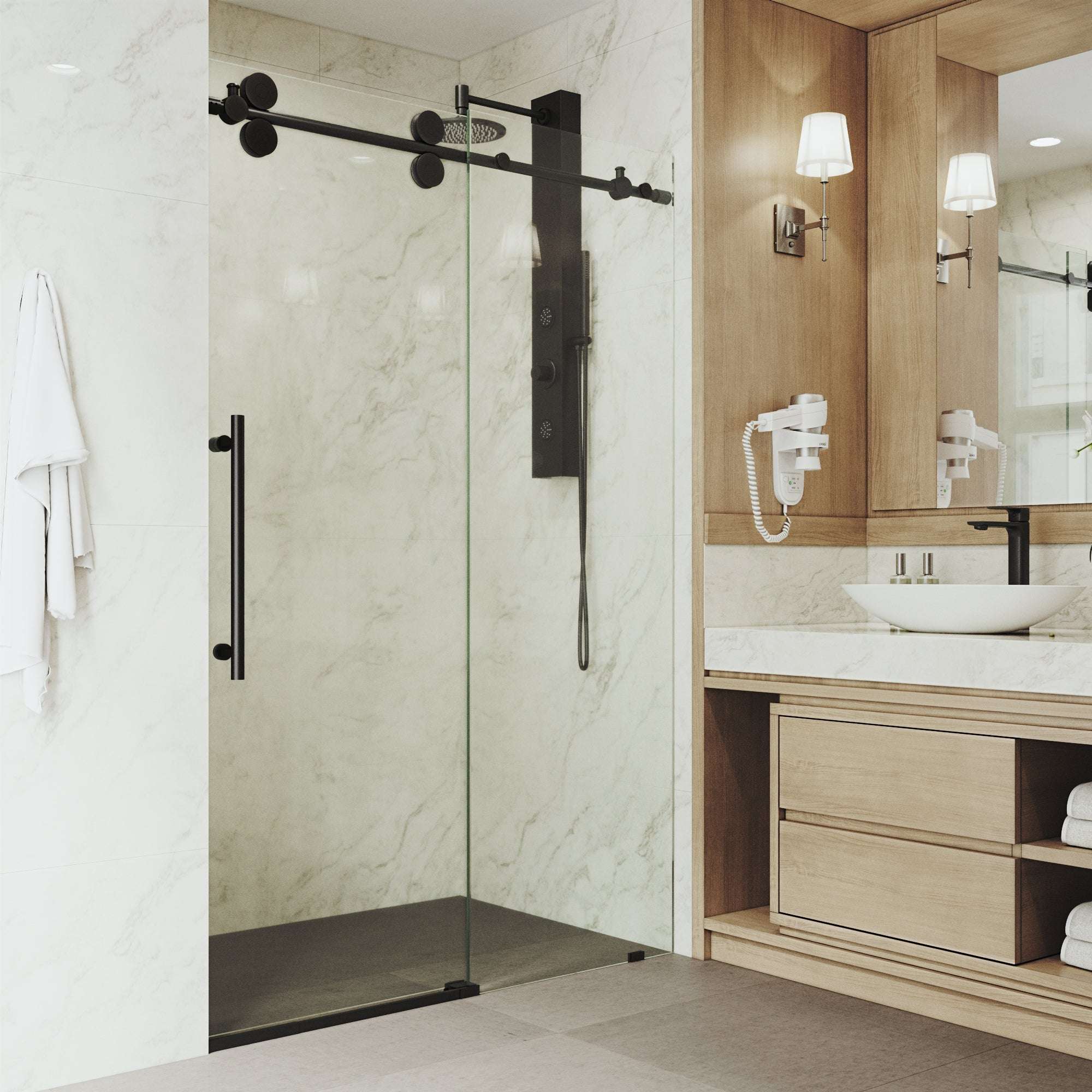 Elan Frameless Sliding Shower Door - Image 87