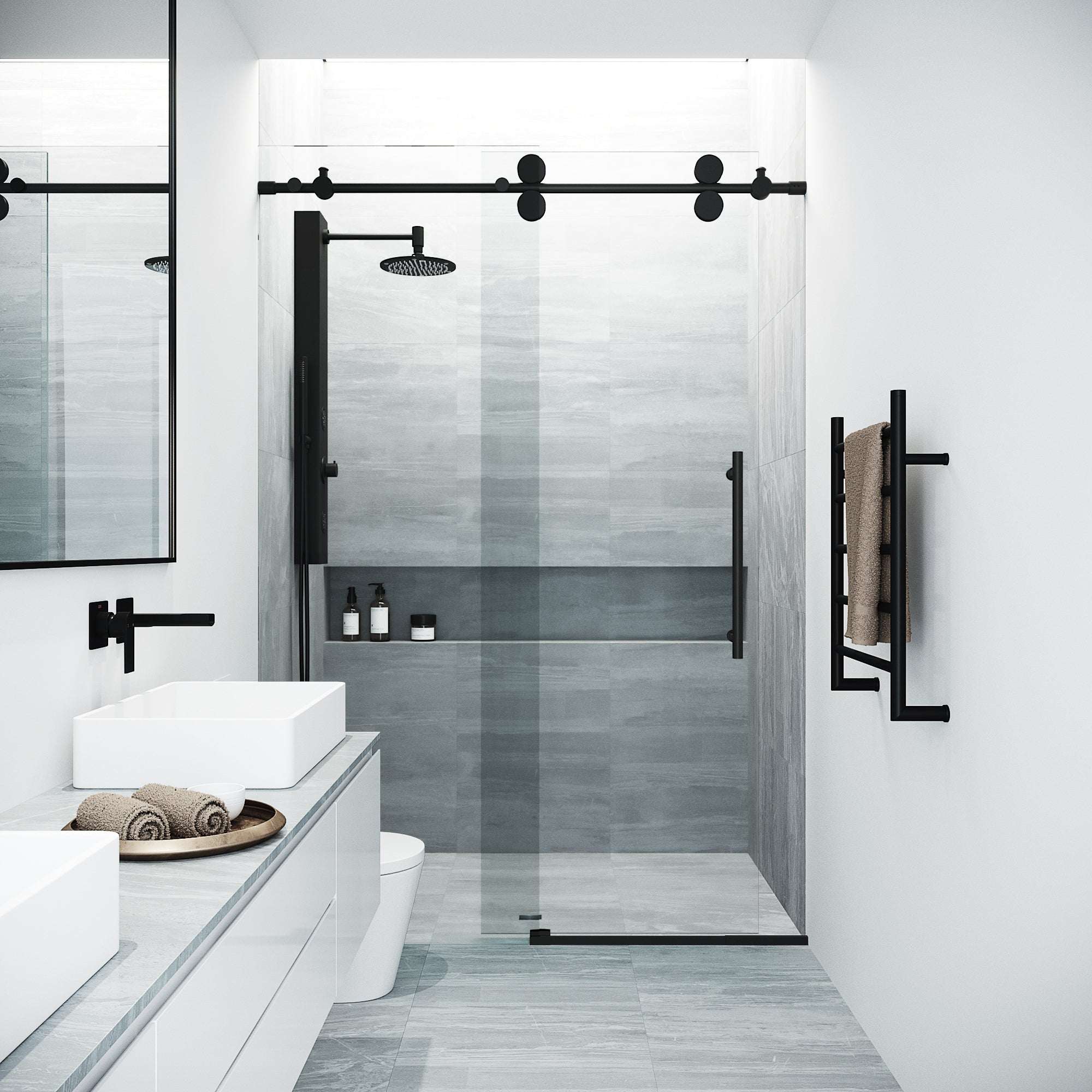 Elan Frameless Sliding Shower Door - Image 90