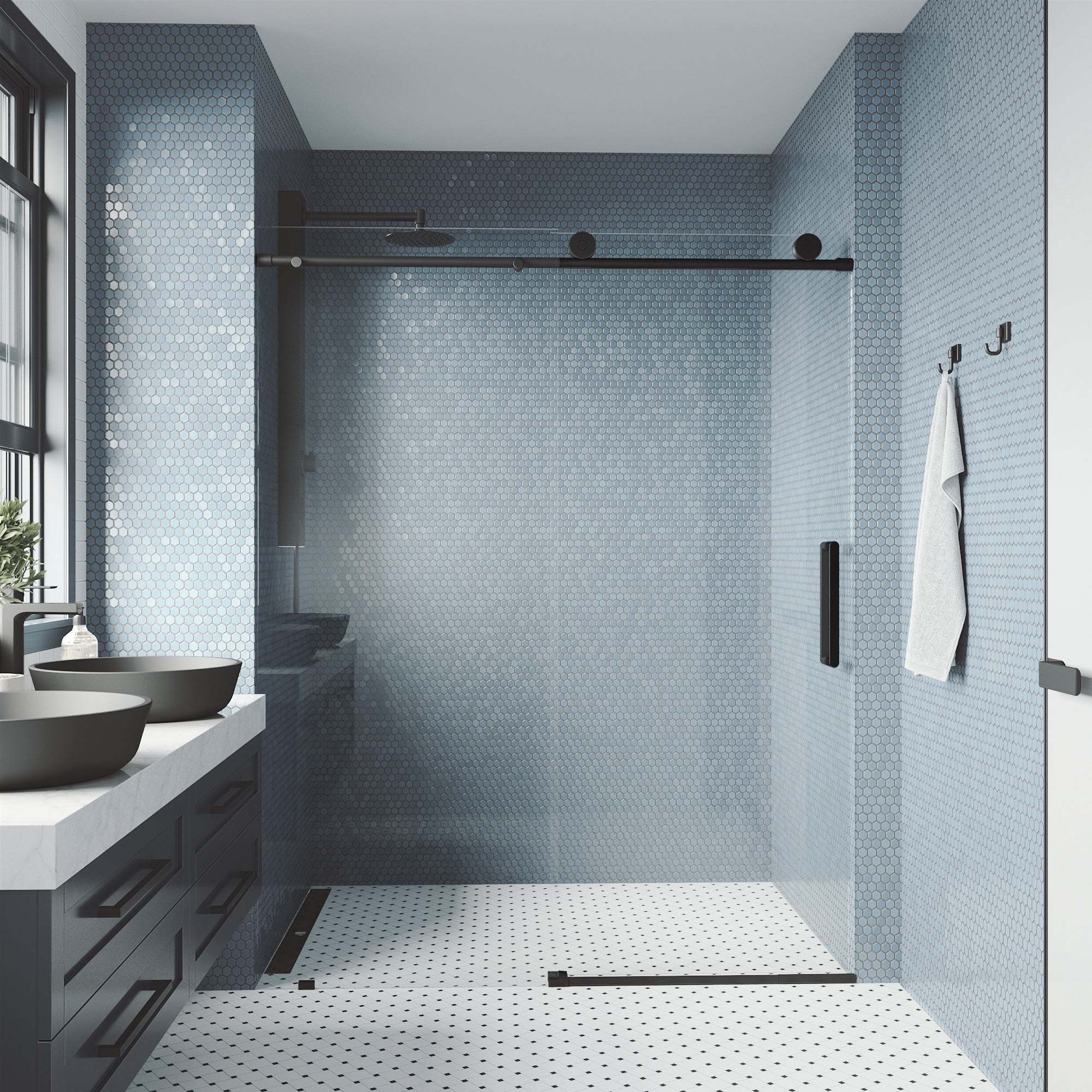 Elan VMotion™ Frameless Sliding Shower Door - Image 23