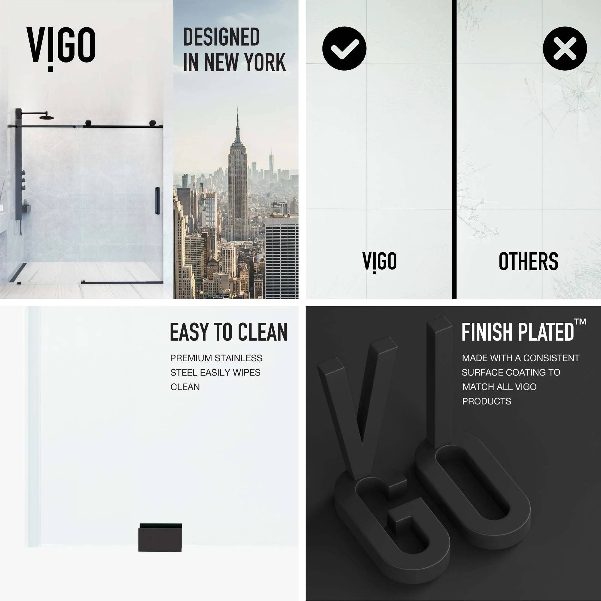 Elan VMotion™ Frameless Sliding Shower Door - Image 24