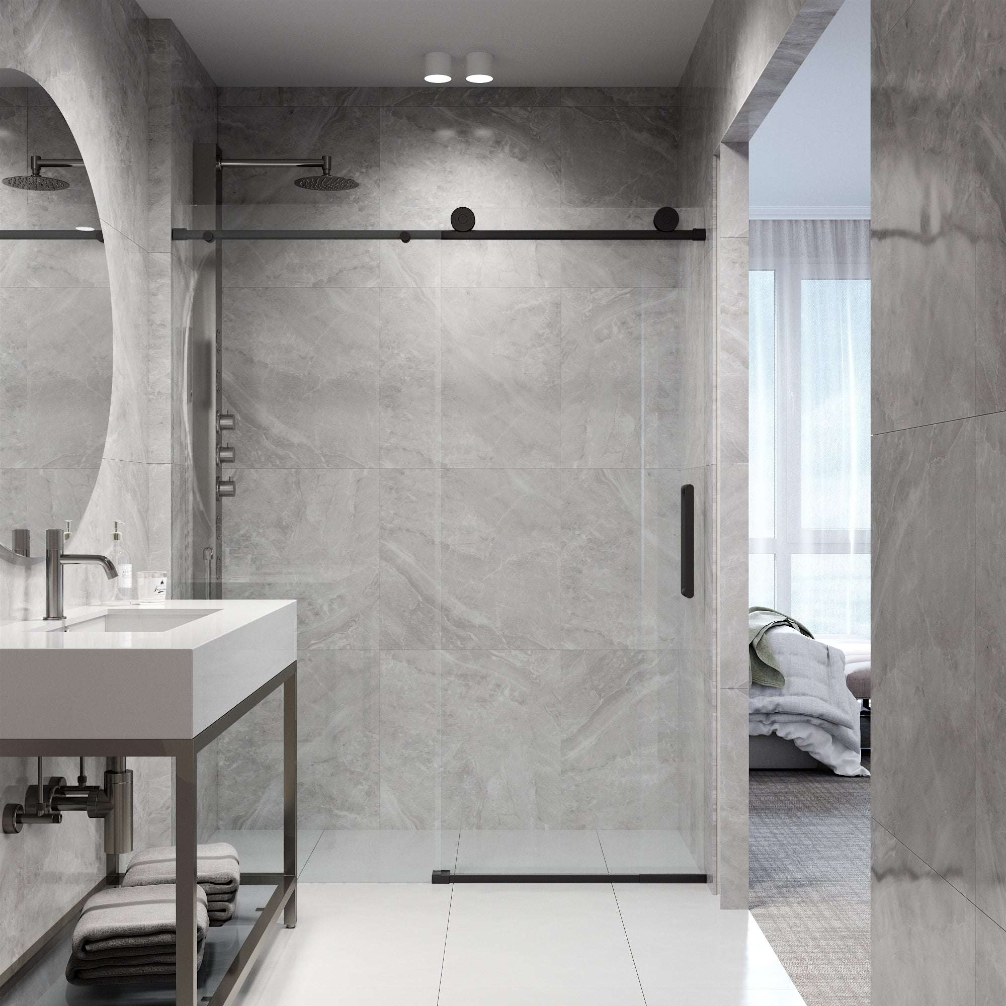 Elan VMotion™ Frameless Sliding Shower Door - Image 25