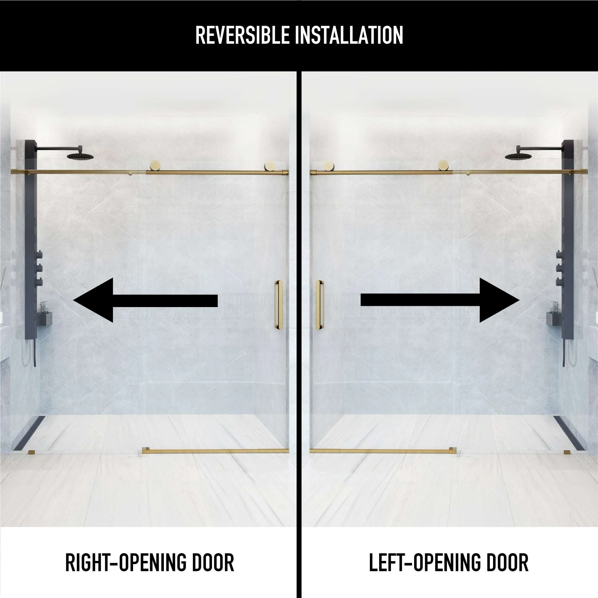Elan VMotion™ Frameless Sliding Shower Door - Image 33