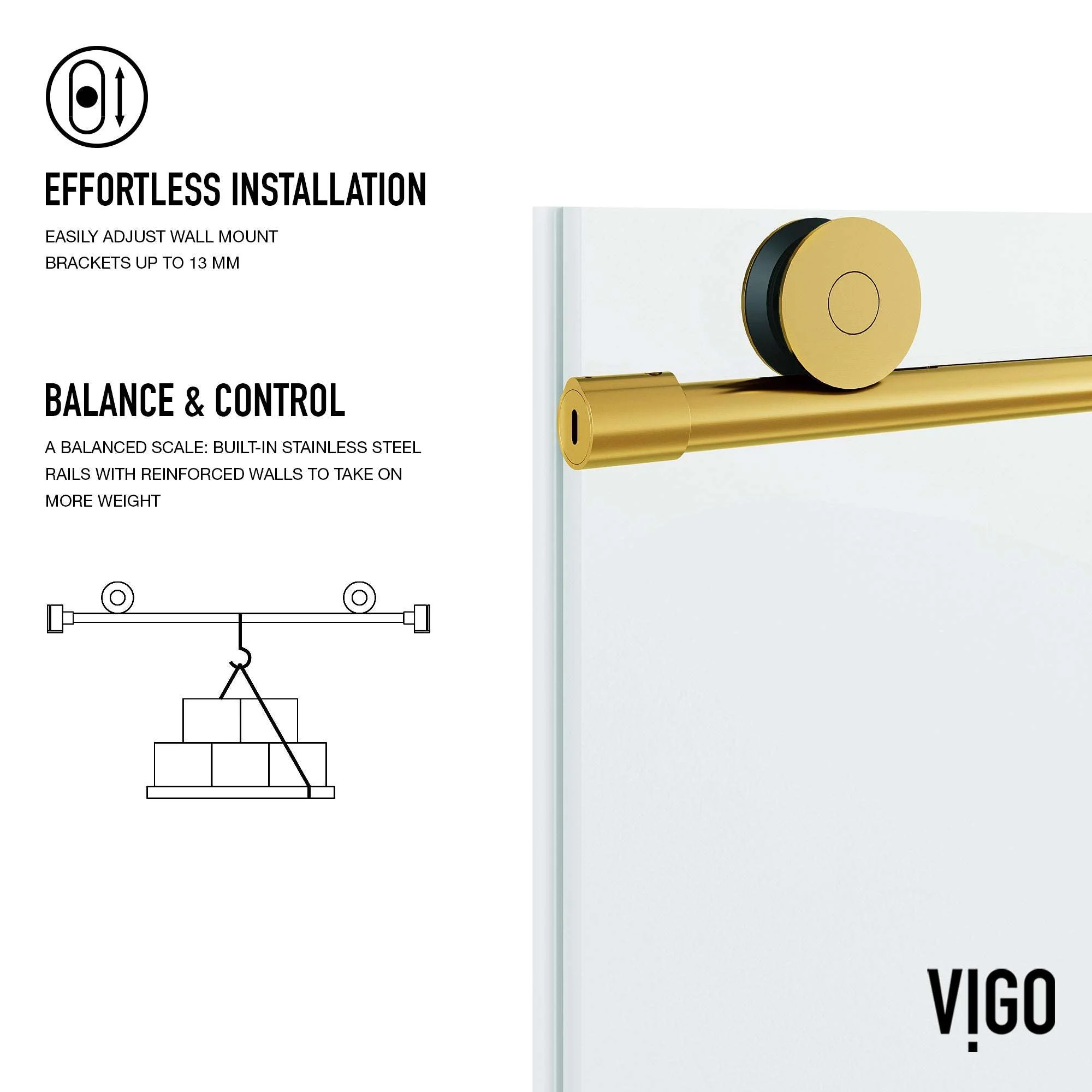 Elan VMotion™ Frameless Sliding Shower Door - Image 39