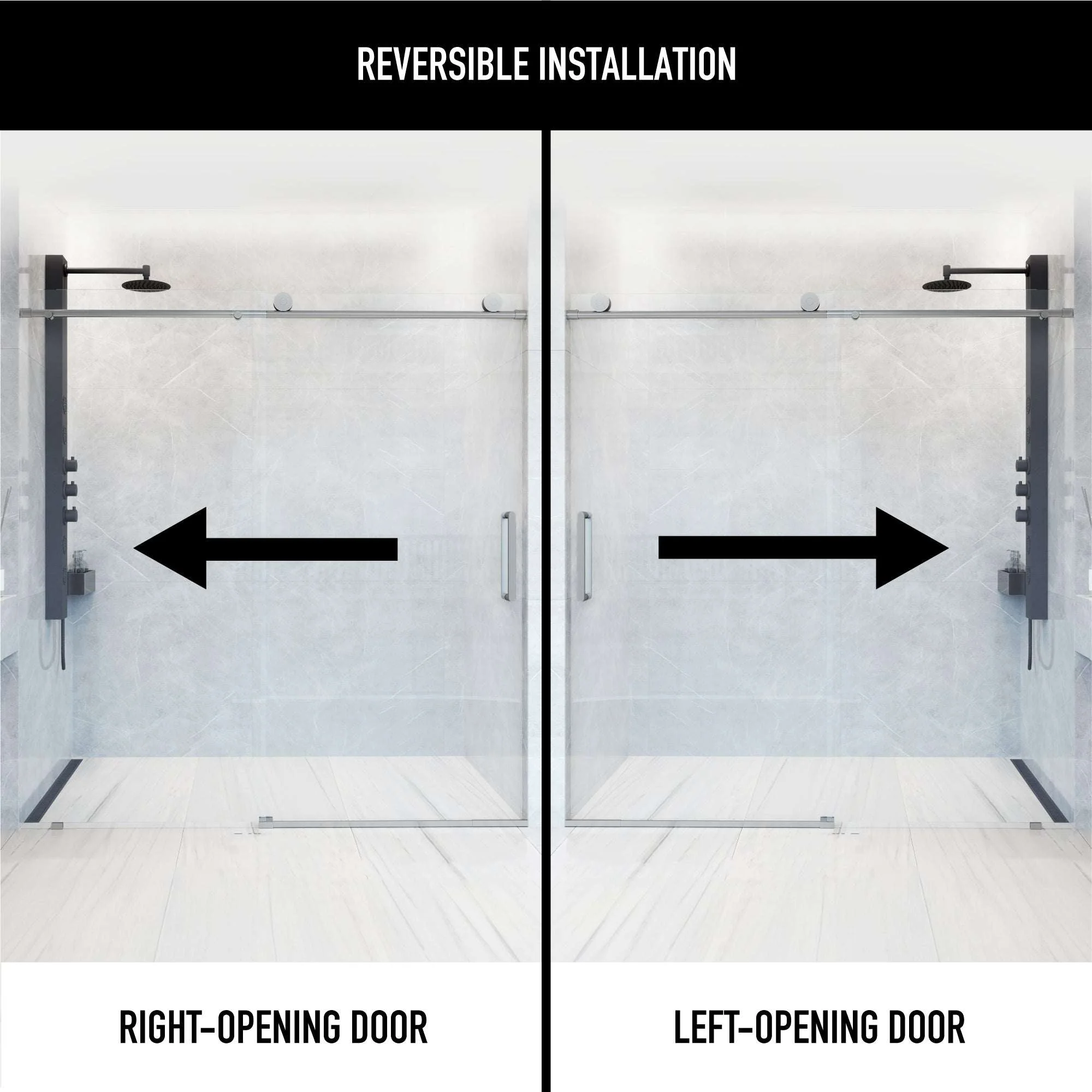 Elan VMotion™ Frameless Sliding Shower Door - Image 45