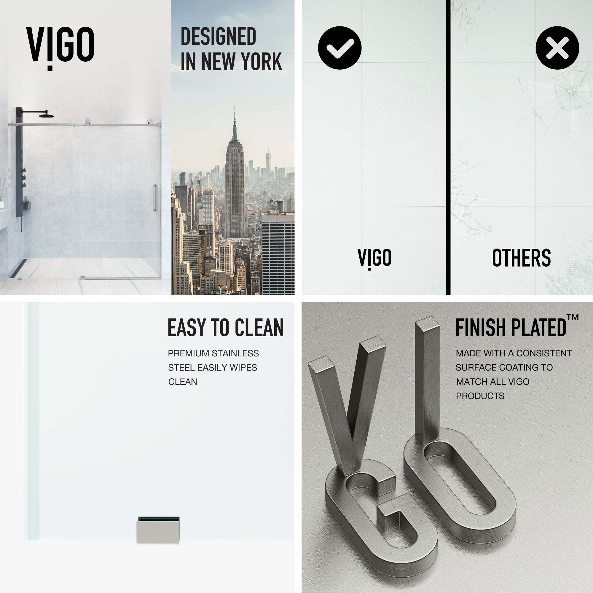 Elan VMotion™ Frameless Sliding Shower Door - Image 48