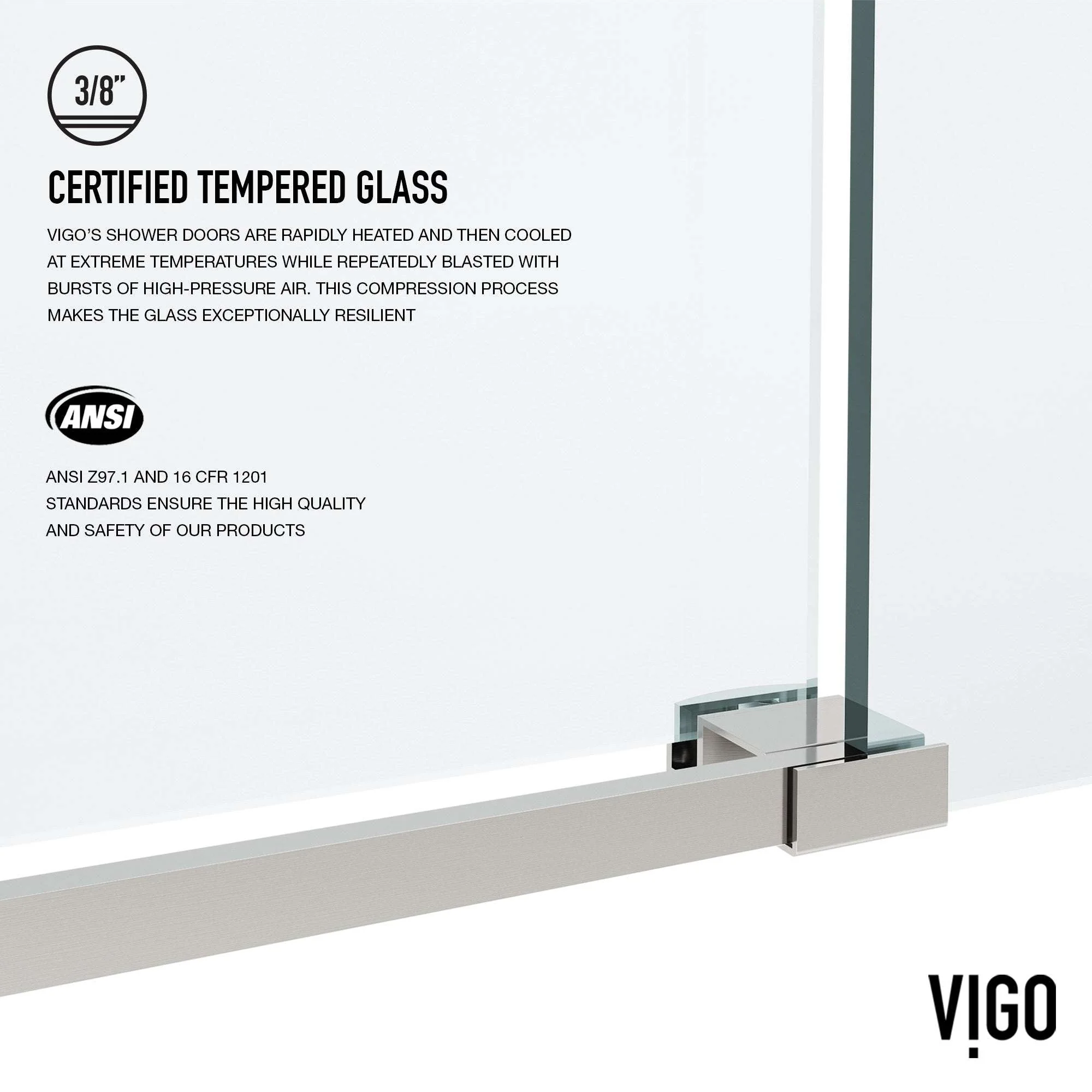 Elan VMotion™ Frameless Sliding Shower Door - Image 52