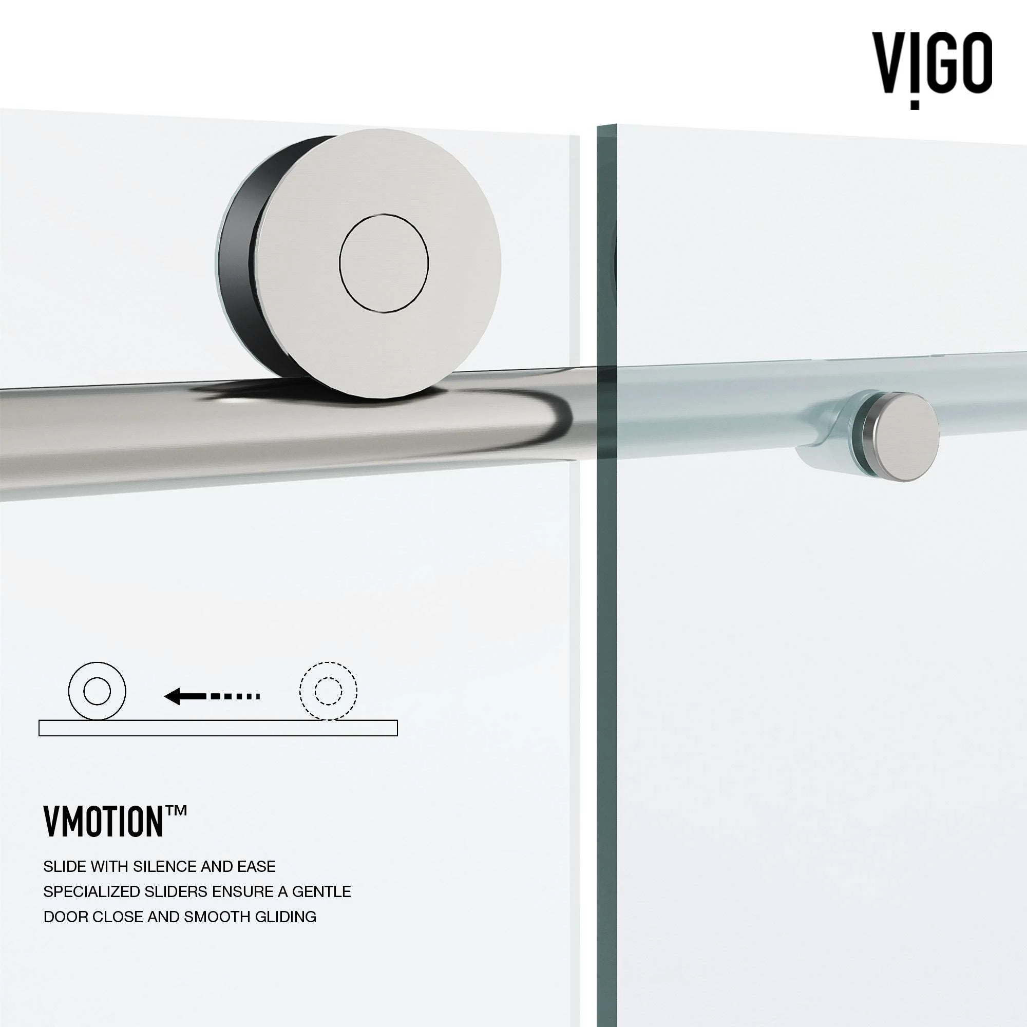 Elan VMotion™ Frameless Sliding Shower Door - Image 53