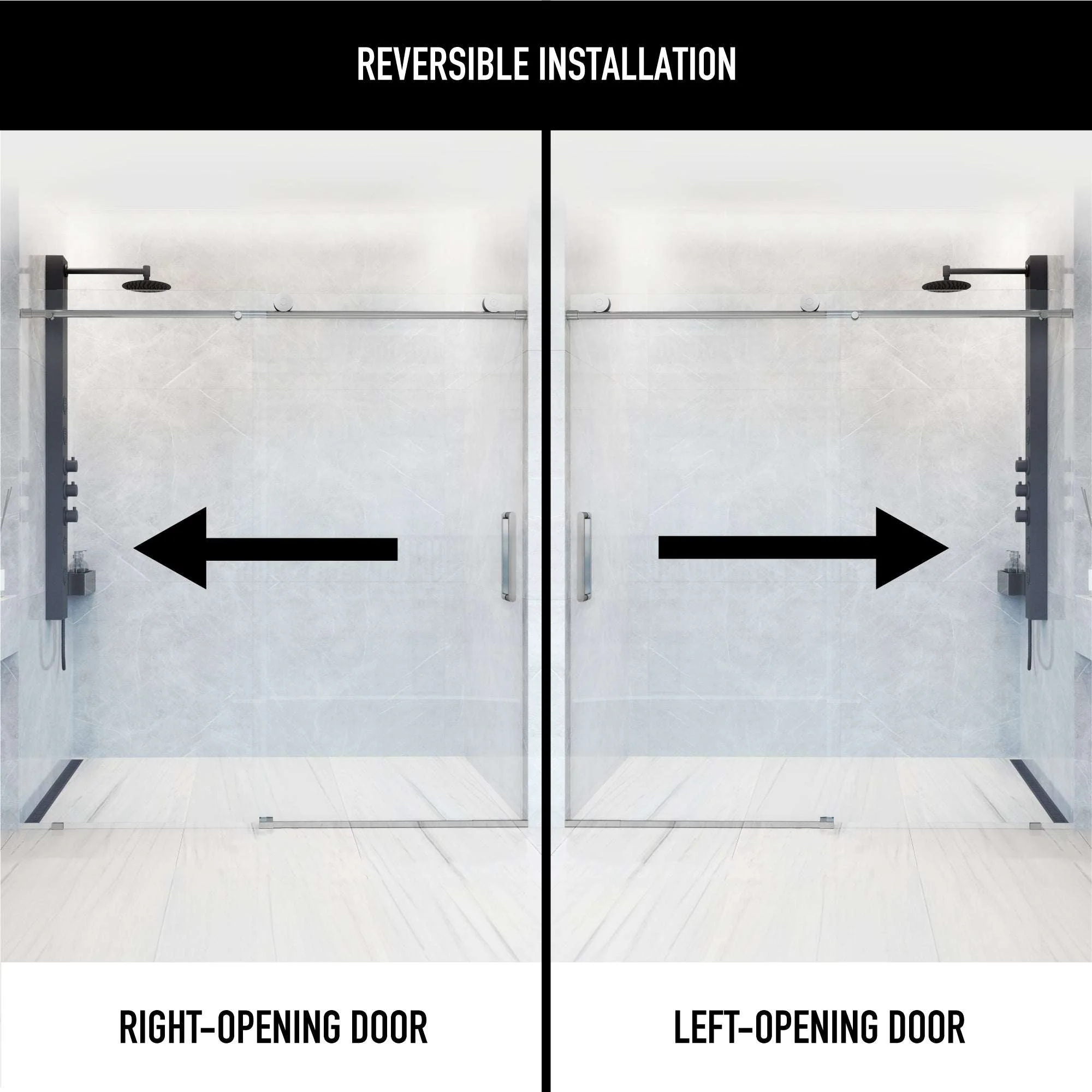 Elan VMotion™ Frameless Sliding Shower Door - Image 69