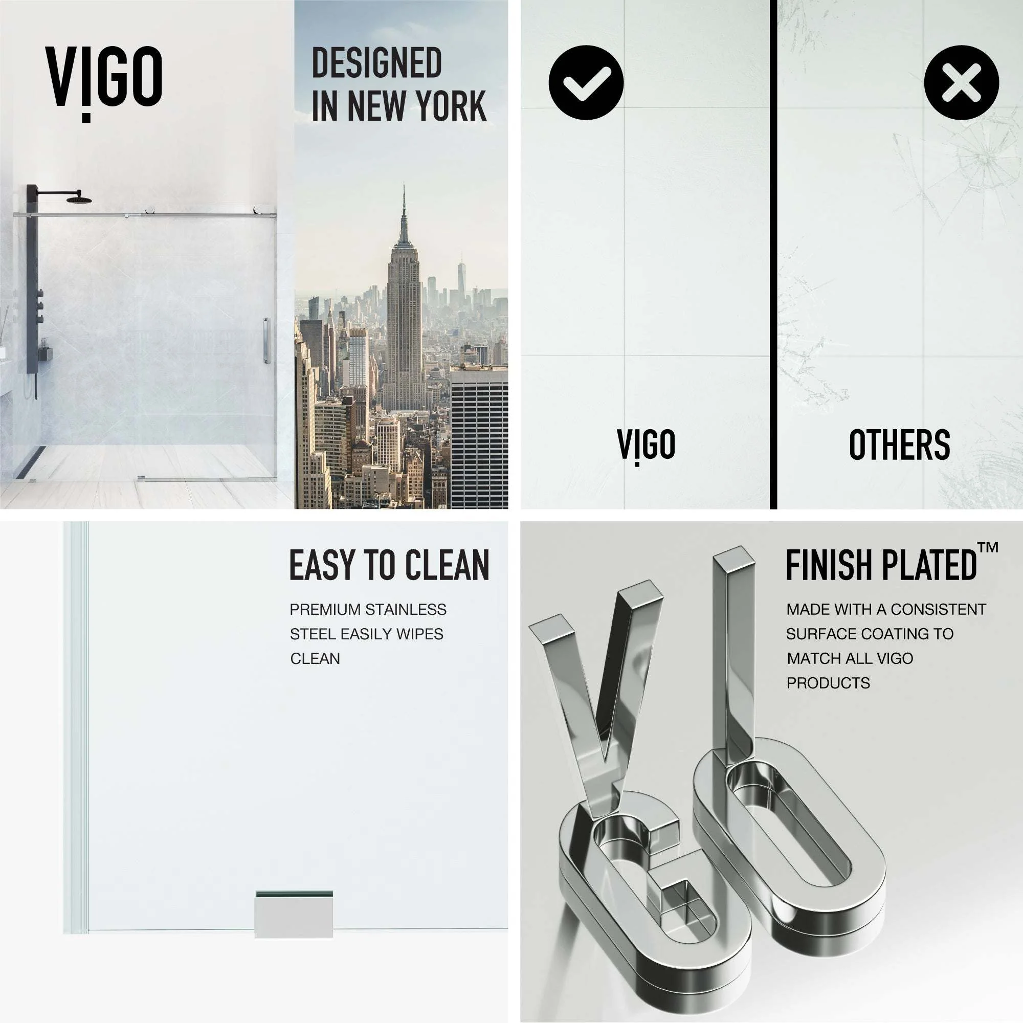 Elan VMotion™ Frameless Sliding Shower Door - Image 72