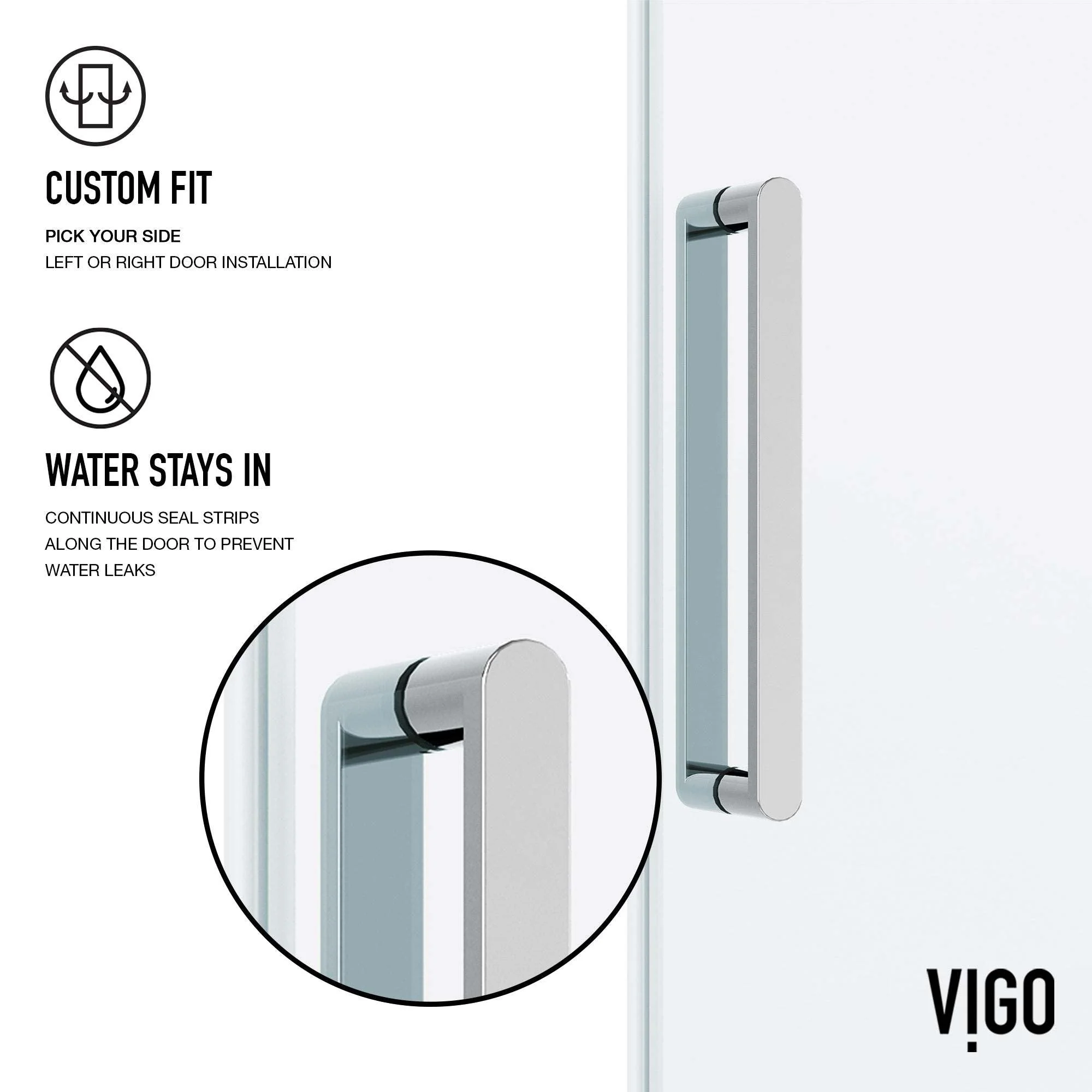 Elan VMotion™ Frameless Sliding Shower Door - Image 74